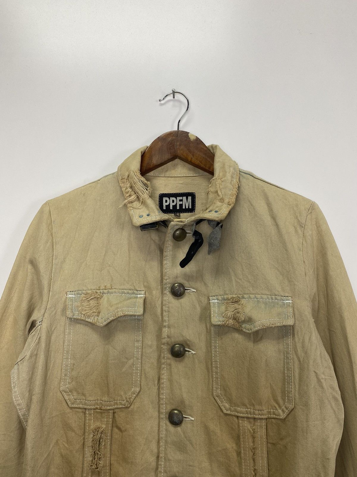 PPFM × Vintage Vintage PPFM Distress denim jacket Size US M / EU 48-50 / 2 - 6 Thumbnail