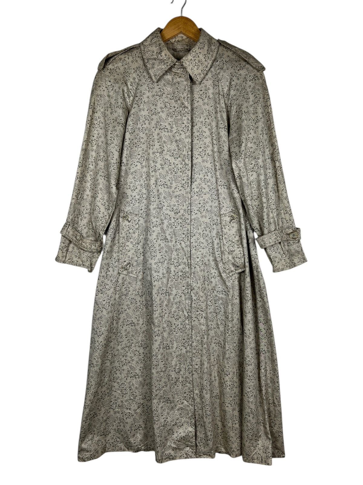 Aquascutum Aquascutum Paisley Trench Coat With Belt Made In England Size S / US 4 / IT 40 - 1 Thumbnail