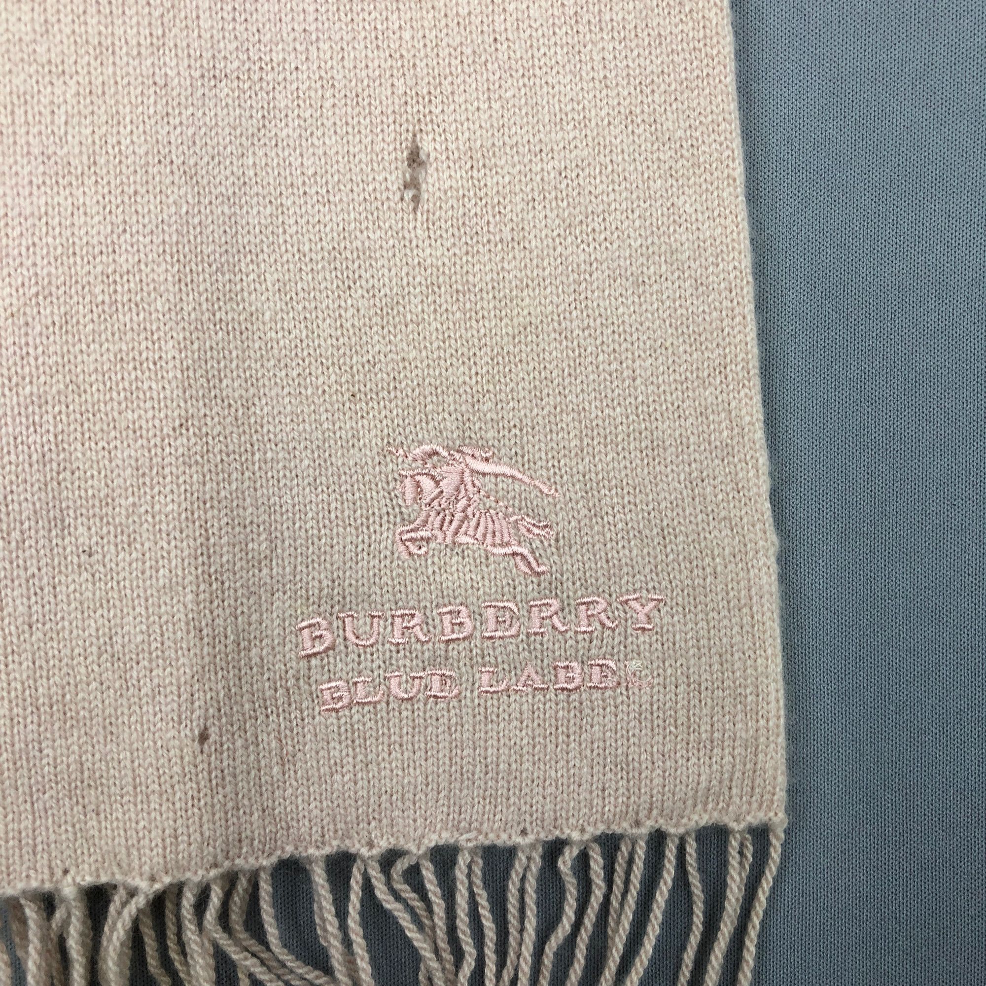 Burberry Vintage Burberry Scarf Muffler Wool Cashmere Scarves Size ONE SIZE - 4 Thumbnail