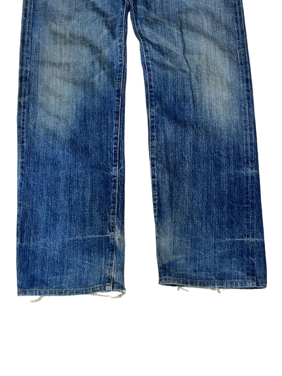 Edwin VINTAGE EDWIN 505SX-R DISTRESSED REDLINE SELVEDGE JEANS Size US 33 - 3 Thumbnail