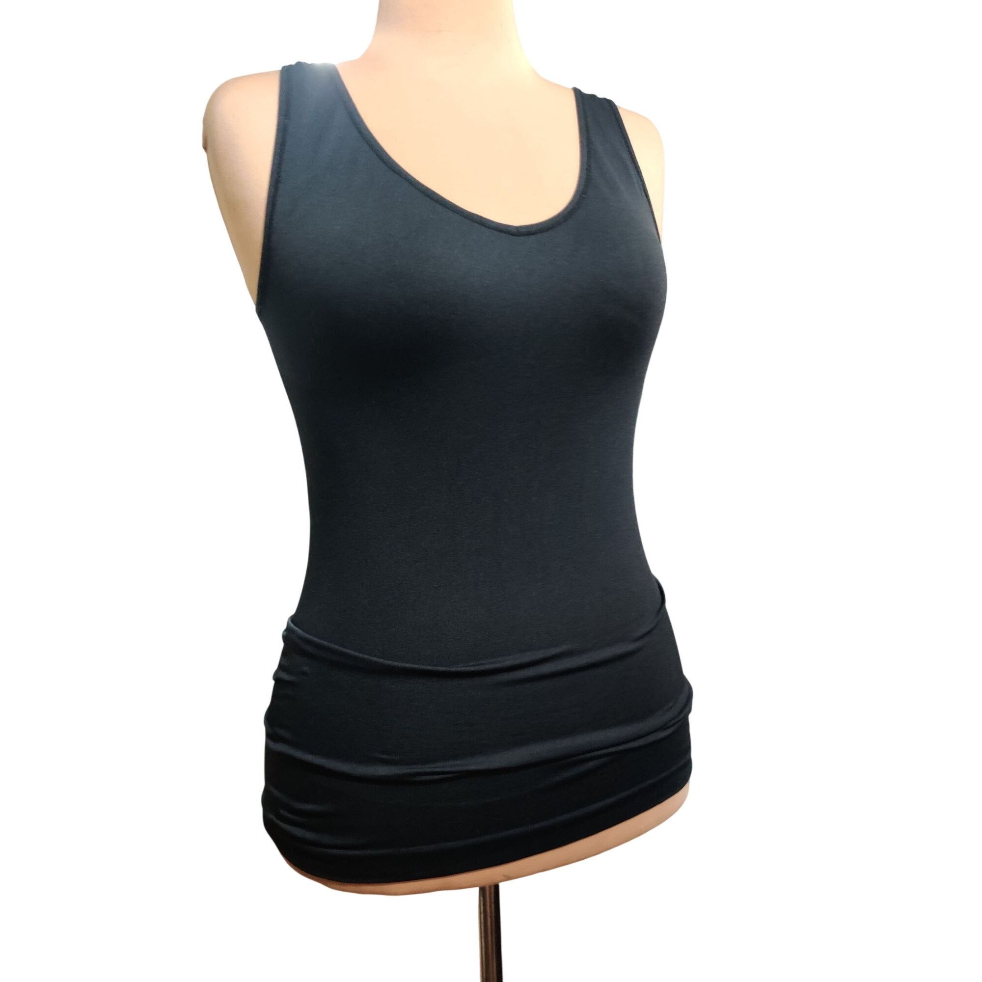 Jockey Jockey Black Seamless Shapewear Size L Tank Top Longline Str Size ONE SIZE - 4 Thumbnail