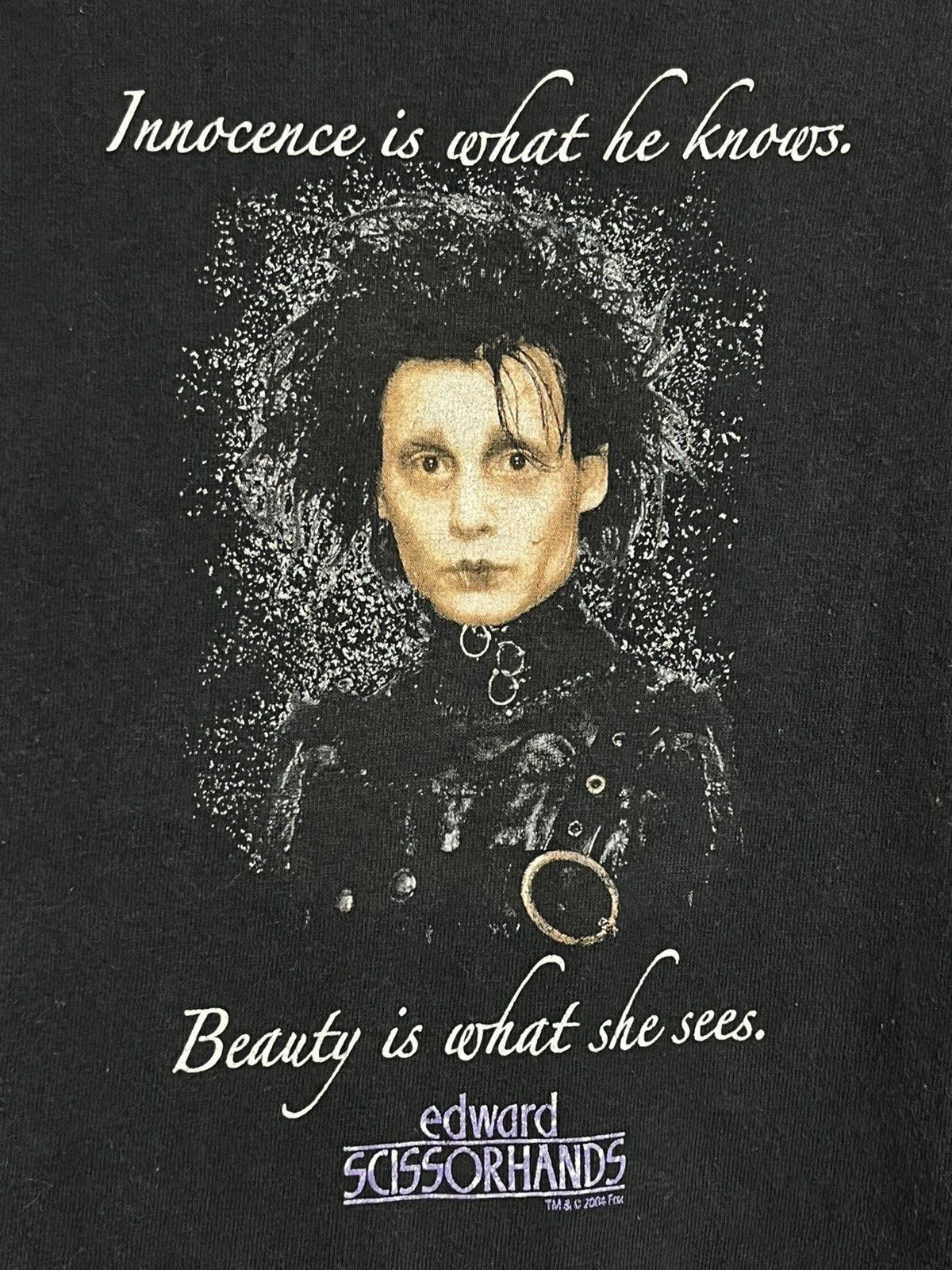Vintage 🔥VINTAGE Y2K EDWARD SCISSORHANDS JOHNNY DEPP 2004 TEE SHIRT Size M / US 6-8 / IT 42-44 - 3 Thumbnail