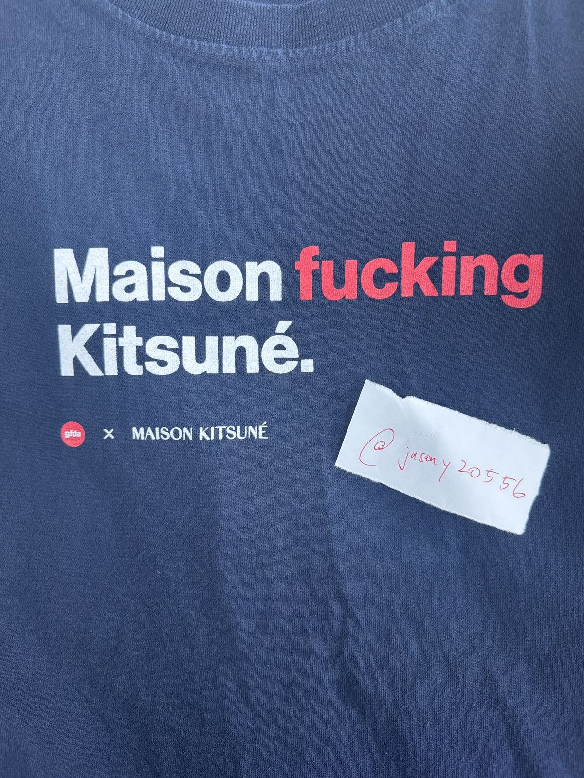 Maison Kitsune Maison Kitsune x GFDA “Profanely Profound” SS22 T-Shirt Size US XXL / EU 58 / 5 - 3 Thumbnail