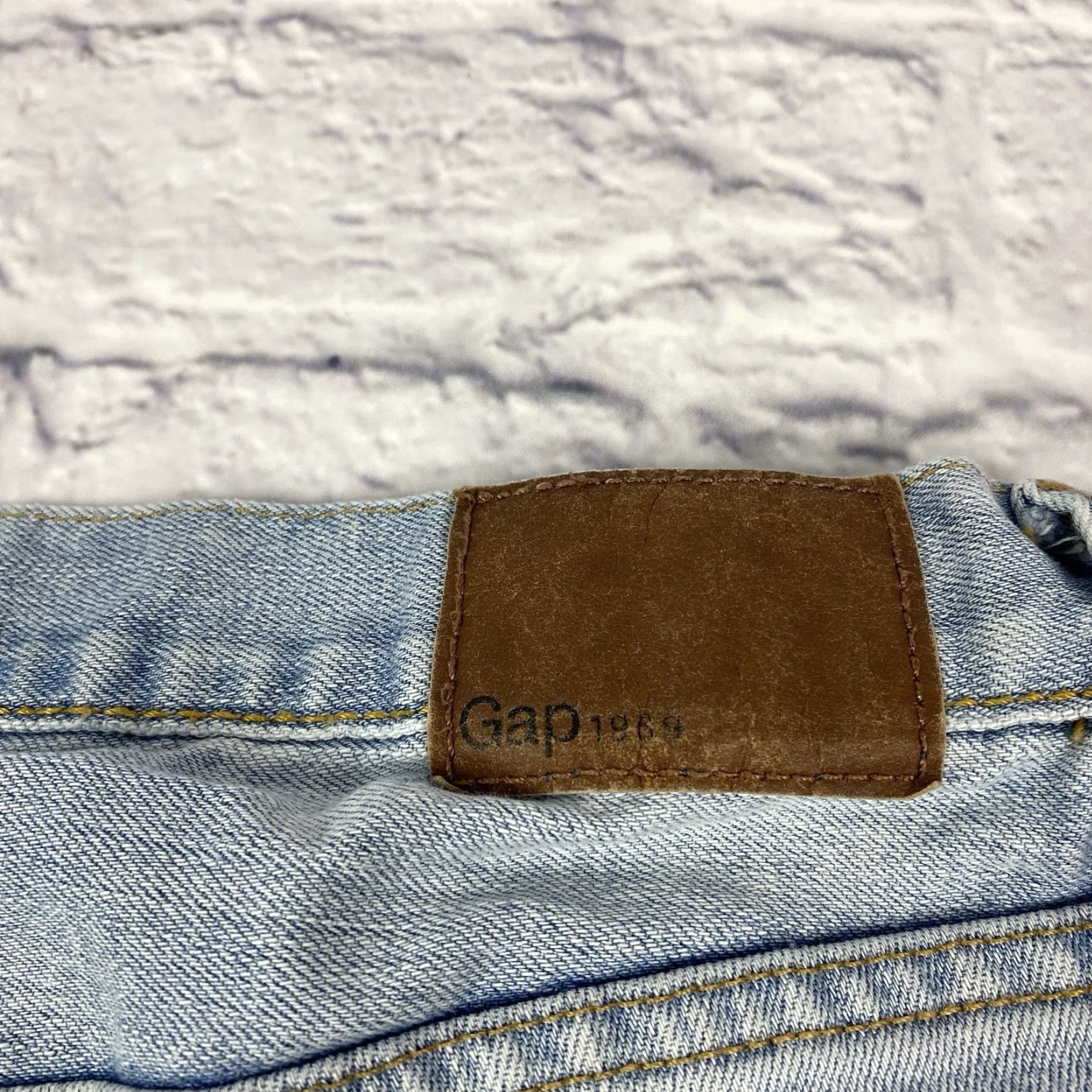 Gap Gap 1969 Womens Jeans Bermuda Shorts Denim Cuffed Light Blue High Rise 32 Inseam 9 in 5-Pocket Size 24" / US 00 / IT 34 - 5 Thumbnail