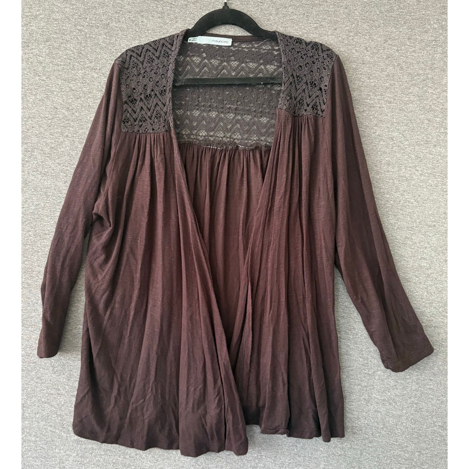 Other Maurices | Black Open Cardigan Shawl Workwear | Medium Size M / US 6-8 / IT 42-44 - 1 Thumbnail