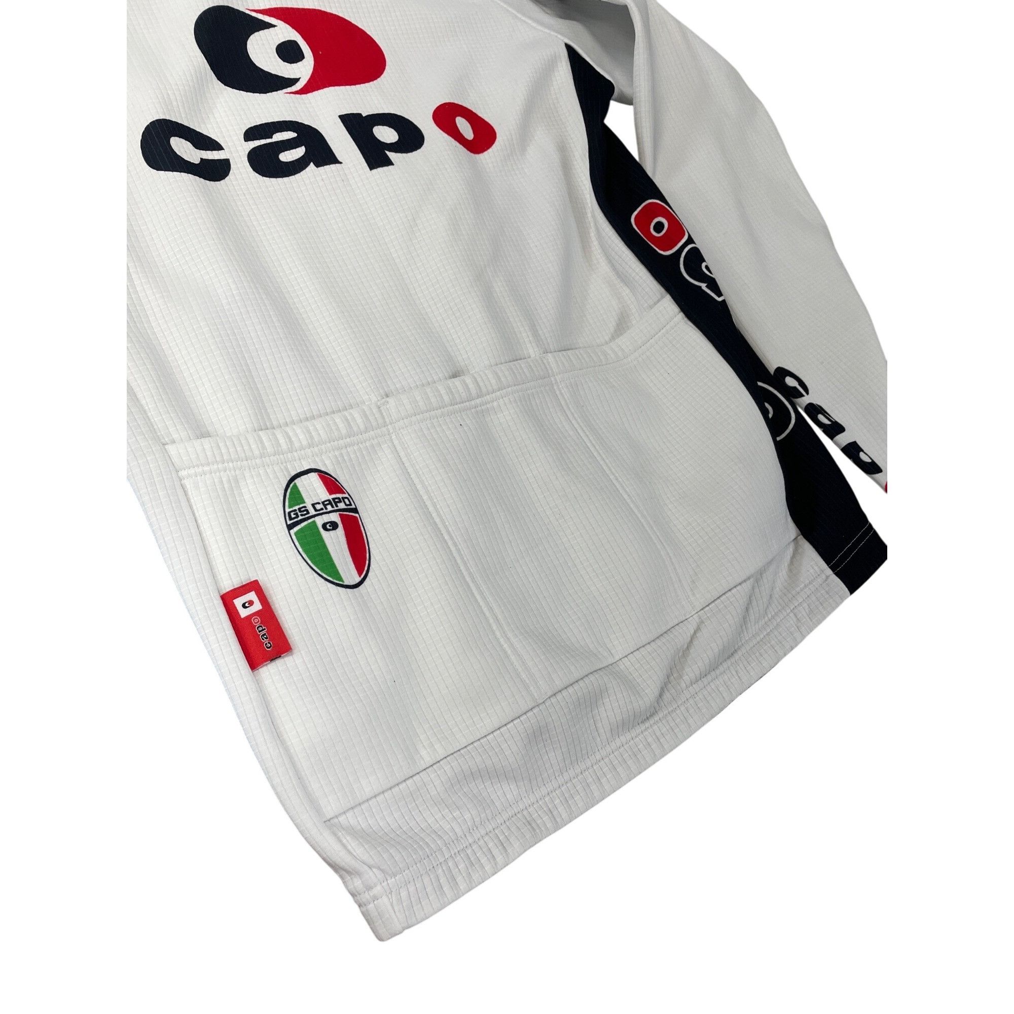 Other Capo GS (Gruppo Supportivo) Mens white black Full Zip Jersey Size US L / EU 52-54 / 3 - 9 Thumbnail