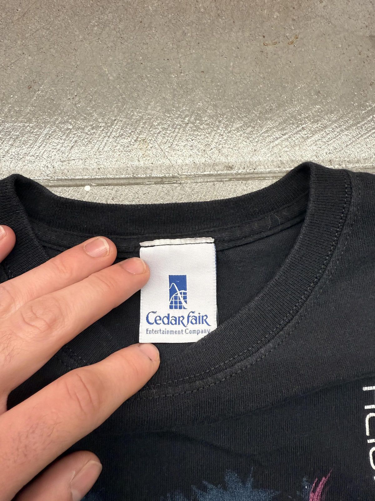 Anvil Y2K Cedar Fair Diamondback Graphic Promo T-Shirt Size US M / EU 48-50 / 2 - 3 Thumbnail
