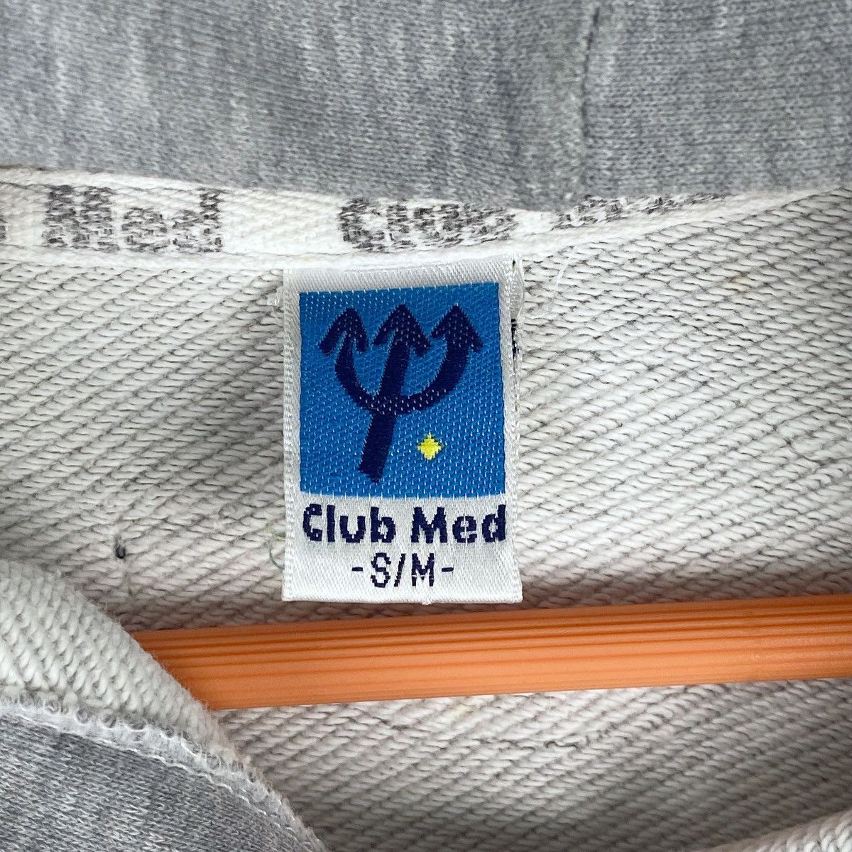 Designer × Vintage Club Med Hoodie Sweatshirt Grey Pullover Jumper Size US M / EU 48-50 / 2 - 8 Thumbnail