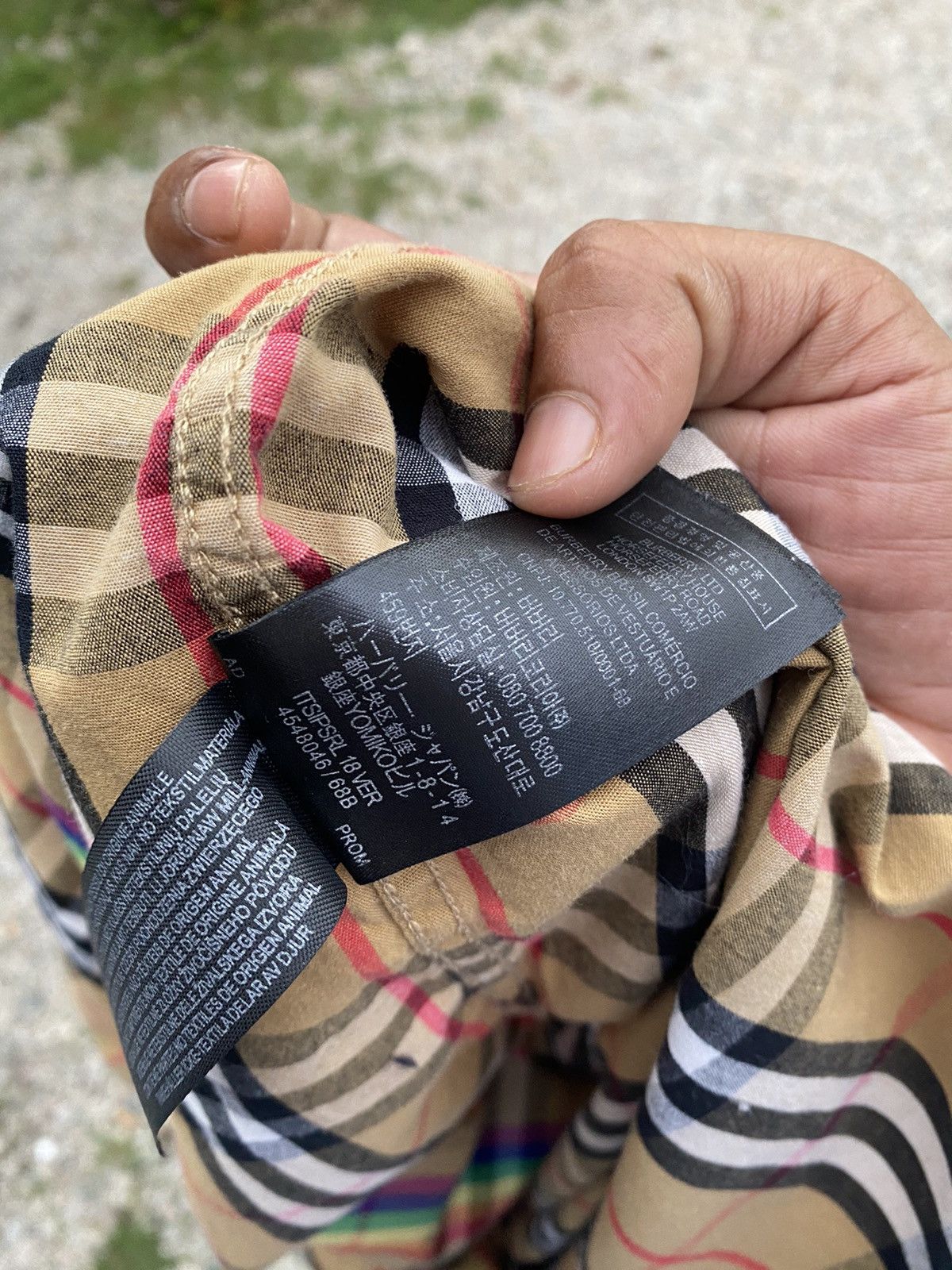 Burberry × Burberry Prorsum Burberry checkered rainbow button ups made in italy Size US L / EU 52-54 / 3 - 9 Thumbnail