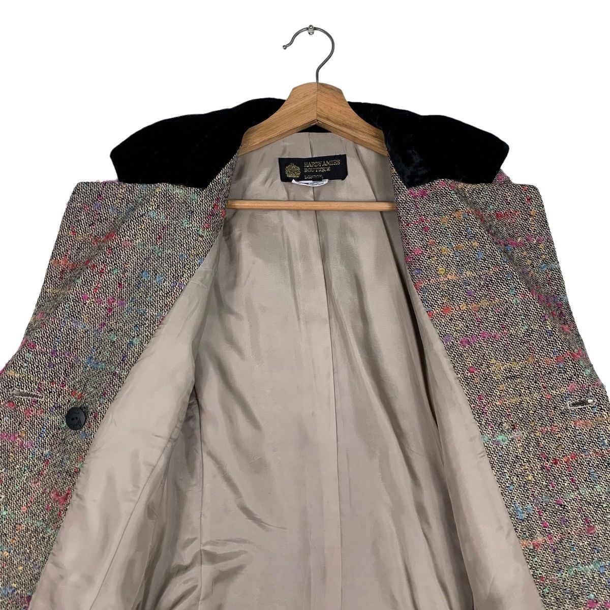 Hardy Amies HARDY AMIES Boutique Double Breasted Tweed Jacket #0393-C18 Size M / US 6-8 / IT 42-44 - 12 Thumbnail