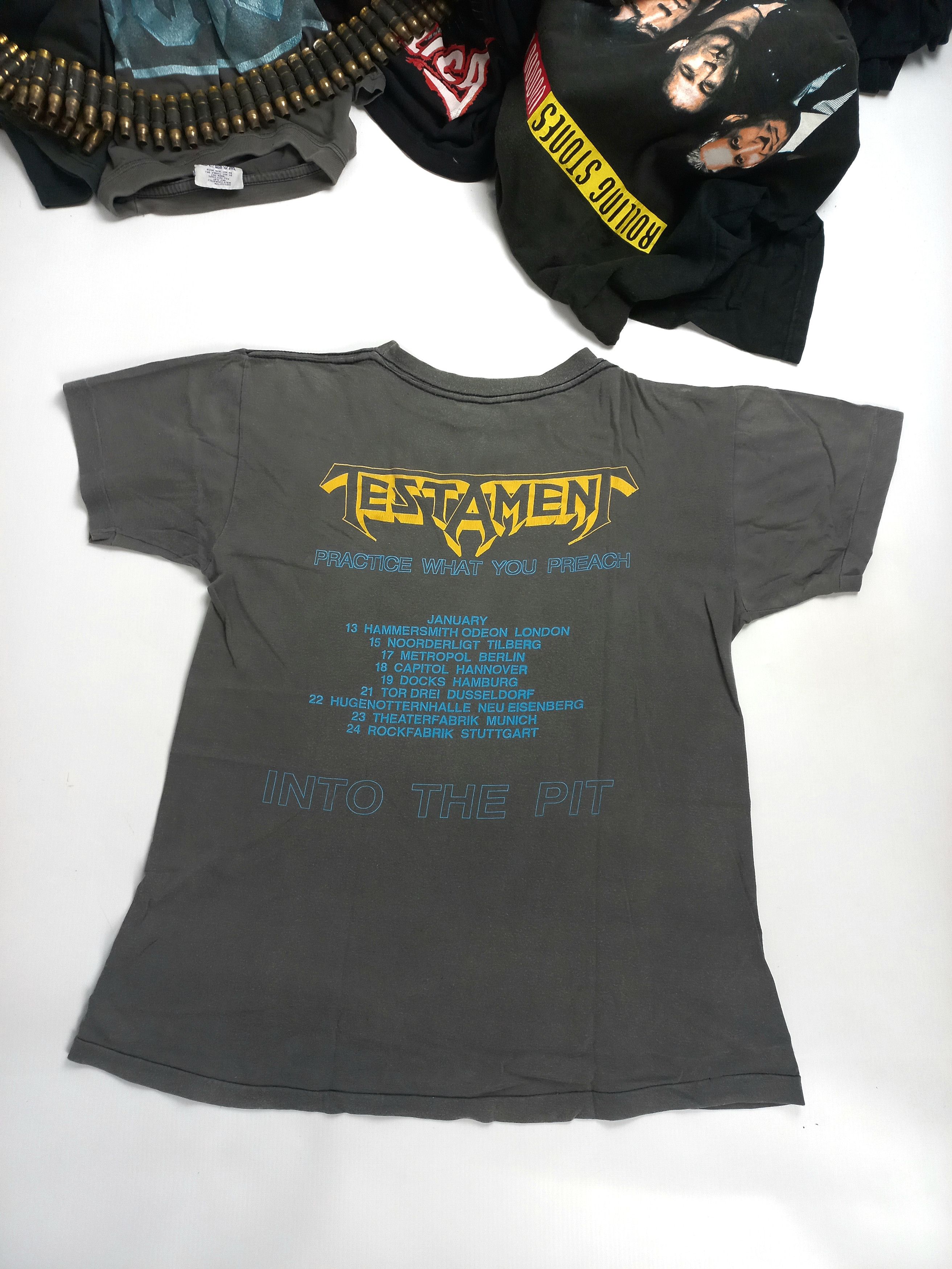 Band Tees × Vintage Rare Testament thrash metal band t-shirt 1988 Size US M / EU 48-50 / 2 - 6 Thumbnail