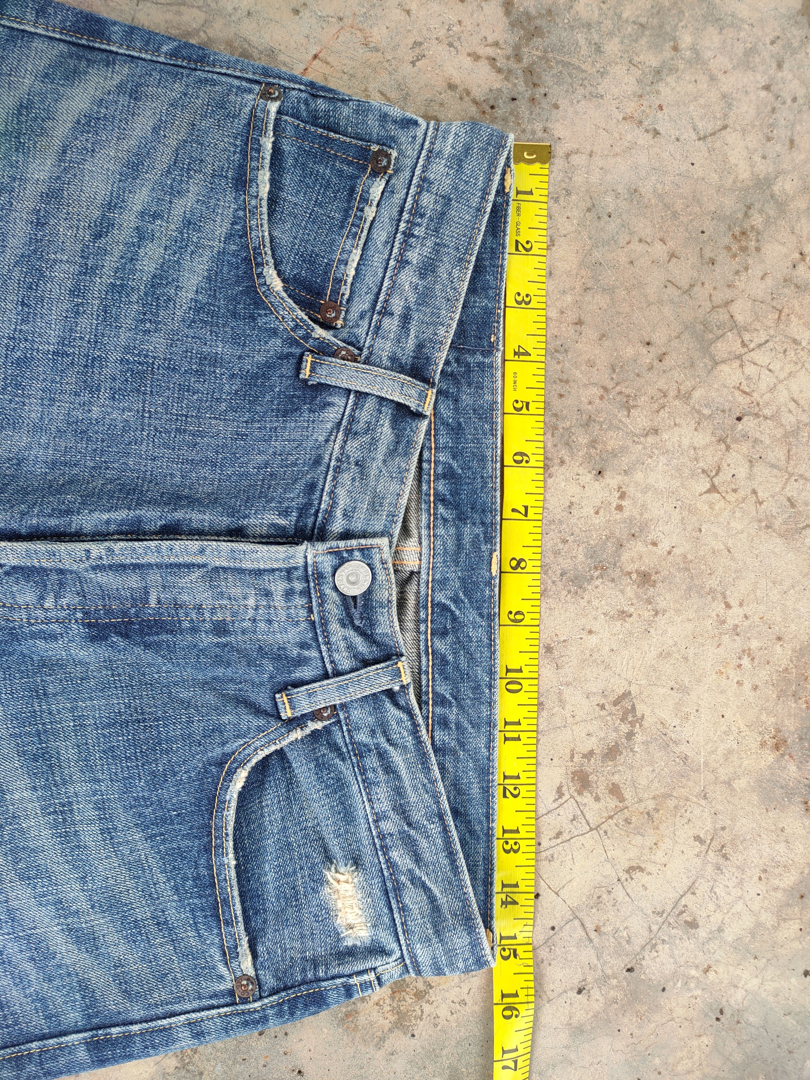 Vision Streetwear Vintage japanese button fly faded jeans denim pants Size US 30 / EU 46 - 8 Thumbnail