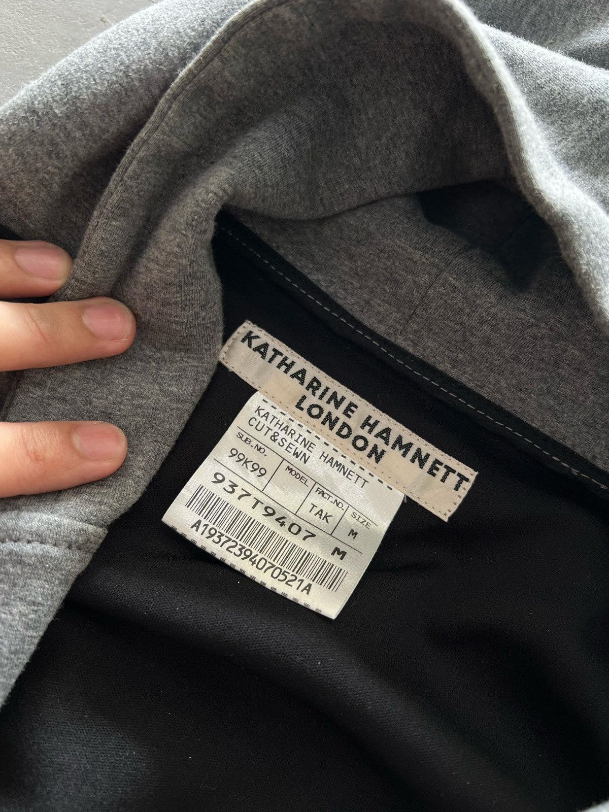 Katherine Hamnett London double zip hoodie