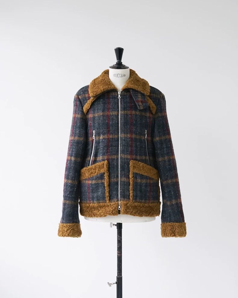 Dries Van Noten Dries Van Noten Plaid Flight Zipper Jacket Size US M / EU 48-50 / 2 - 1 Thumbnail