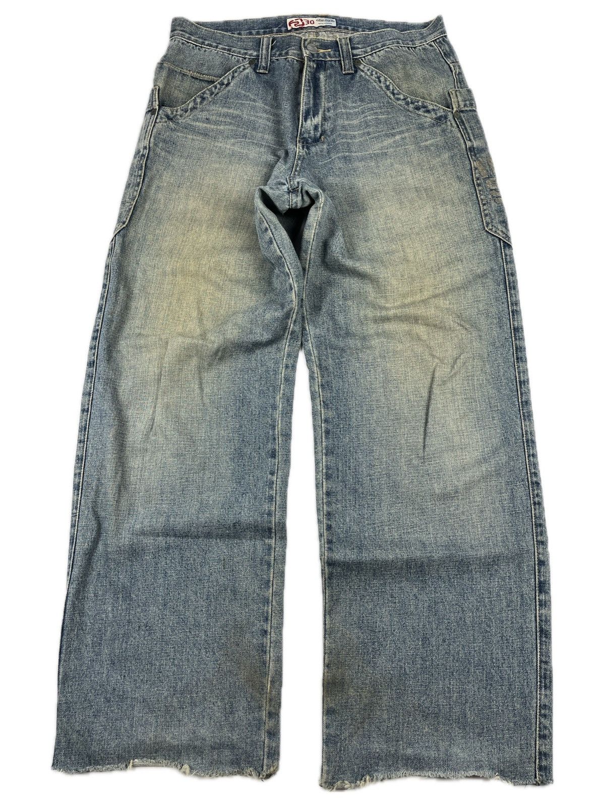 Ecko Unltd. × JNCO × Japanese Brand Vintage Faded Baggy Distressed Jeans Ed Hardy Style Denim Y2K Size US 30 / EU 46 - 1 Thumbnail