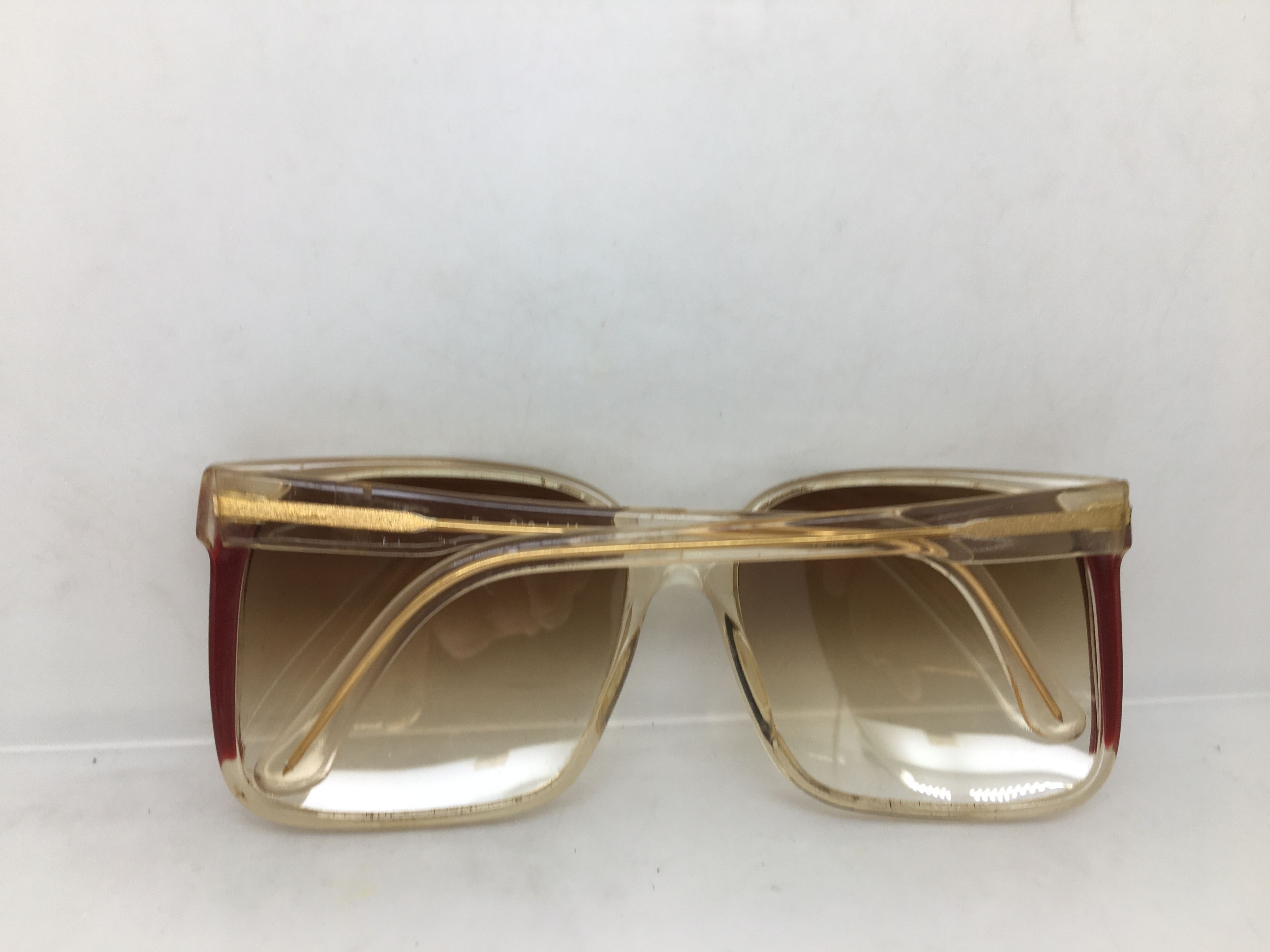 Vintage Vintage Elegance Clear Acetate Sunglasses Frame Italy Size ONE SIZE - 9 Thumbnail