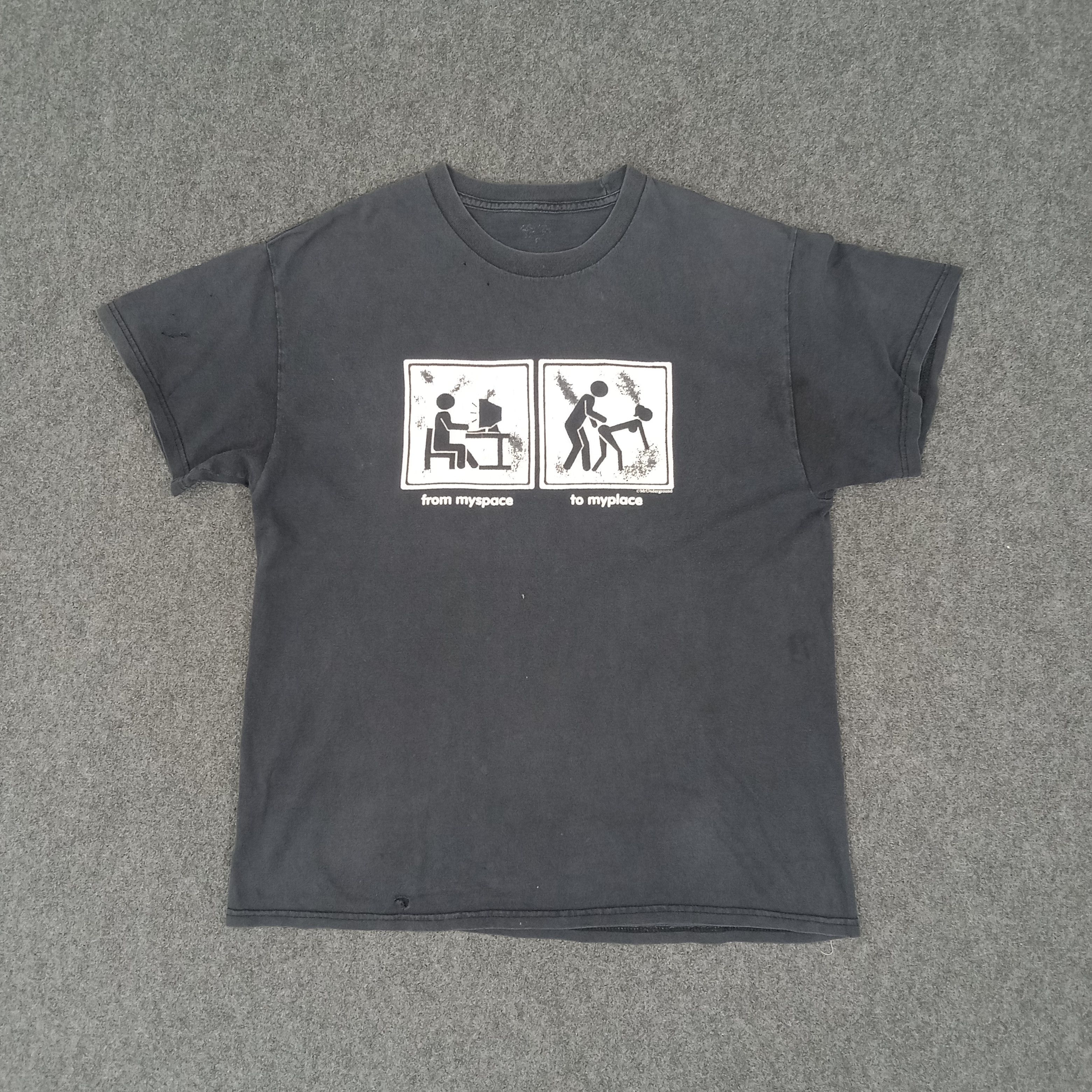 Vintage MyUnderground American Social Media Parody Tshirt Size US L / EU 52-54 / 3 - 1 Thumbnail