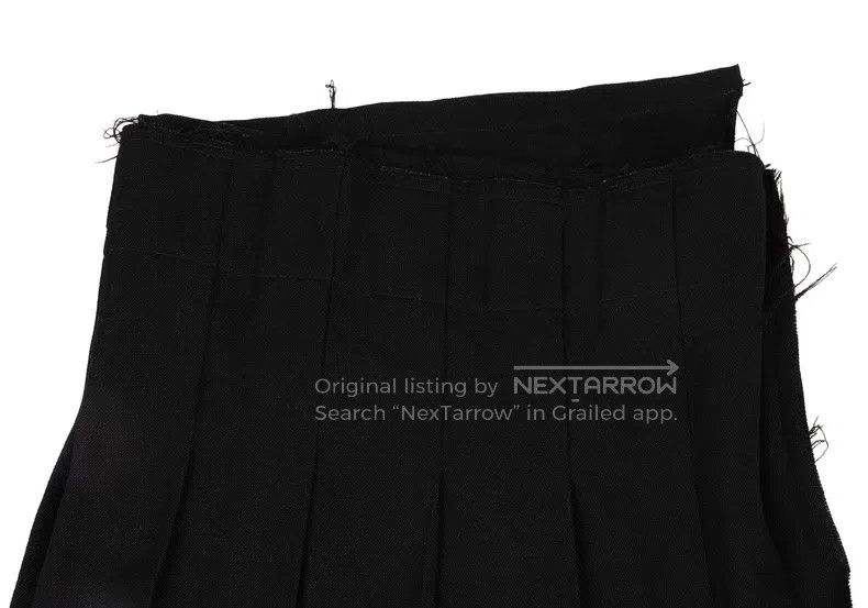 Comme des Garcons Comme Des Garcons size M Black vintage lace wrap-around sk Size 22" - 4 Thumbnail