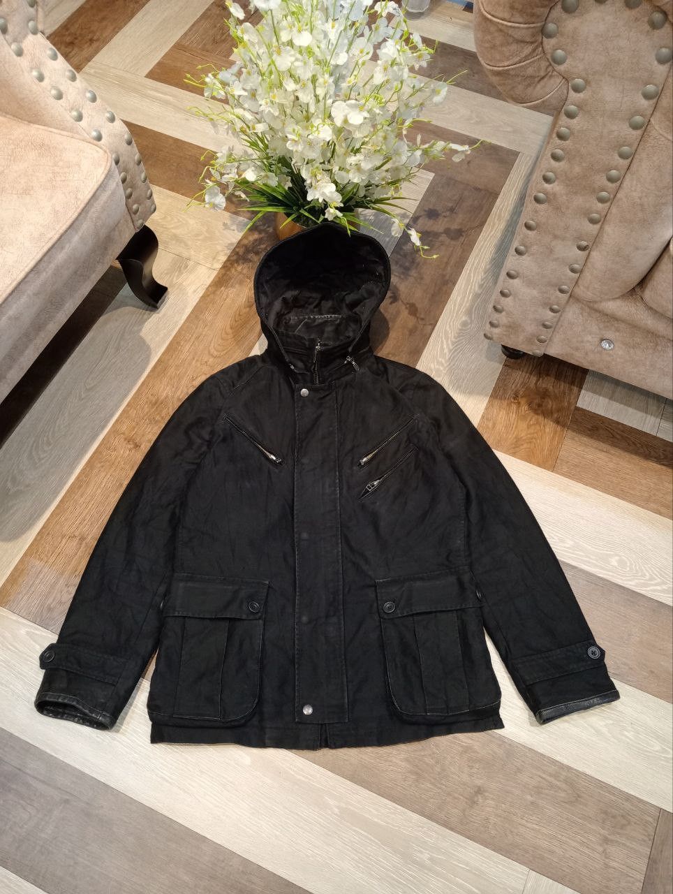 Japanese Brand RUPERT EDGE JAPAN BLACK HOODED JACKET Size US L / EU 52-54 / 3 - 2 Thumbnail