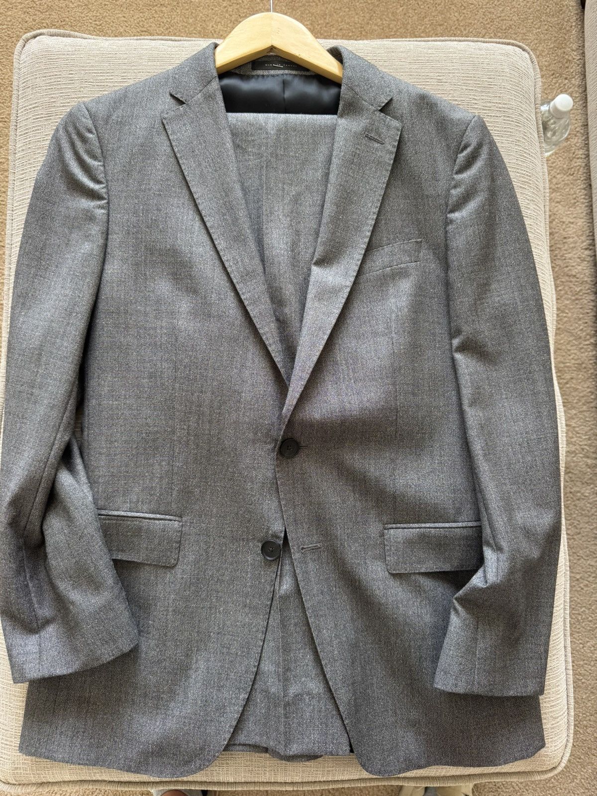 Hugo Boss Hugo Boss Novan4 Ben2 2 Button Wool Vintage Suit Size 36R - 1 Thumbnail