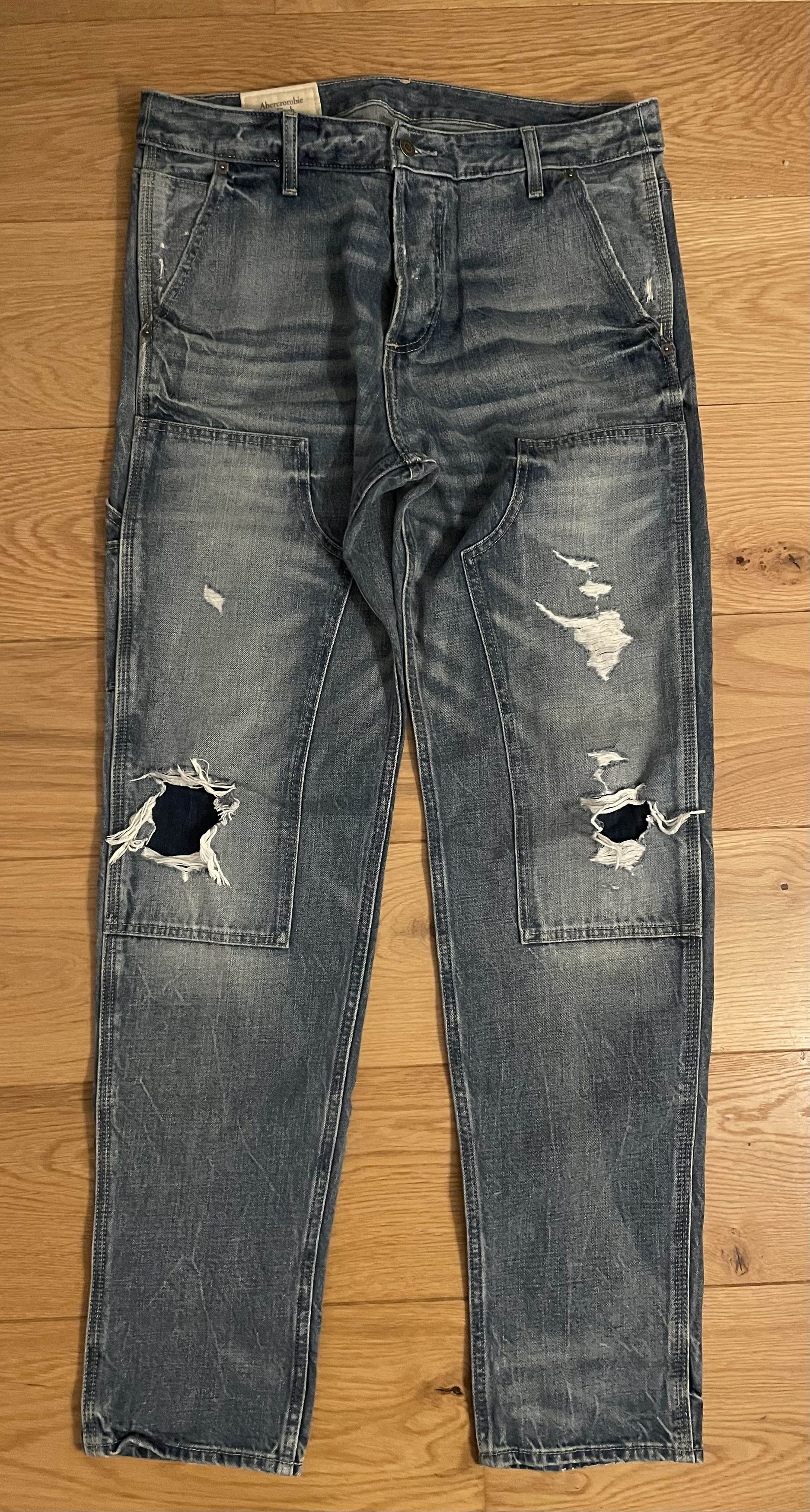 Abercrombie & Fitch Abercrombie & Fitch Double Knee Jeans Size US 32 / EU 48 - 1 Thumbnail