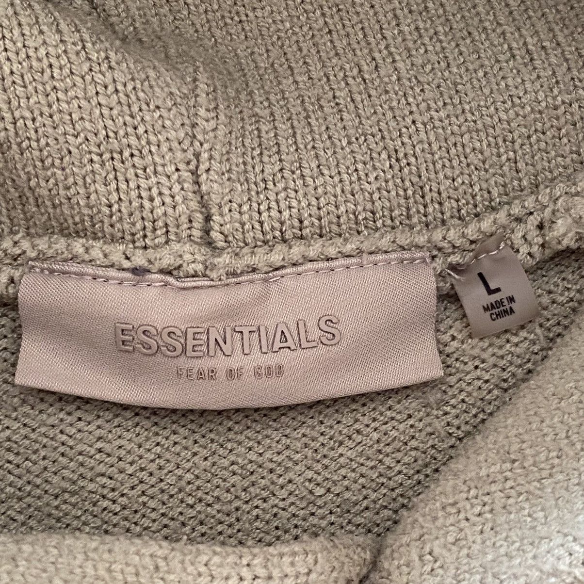 Essentials Essentials Fear Of God Knit Oversize Green/Beige Hoodie Y2K Size US L / EU 52-54 / 3 - 8 Thumbnail