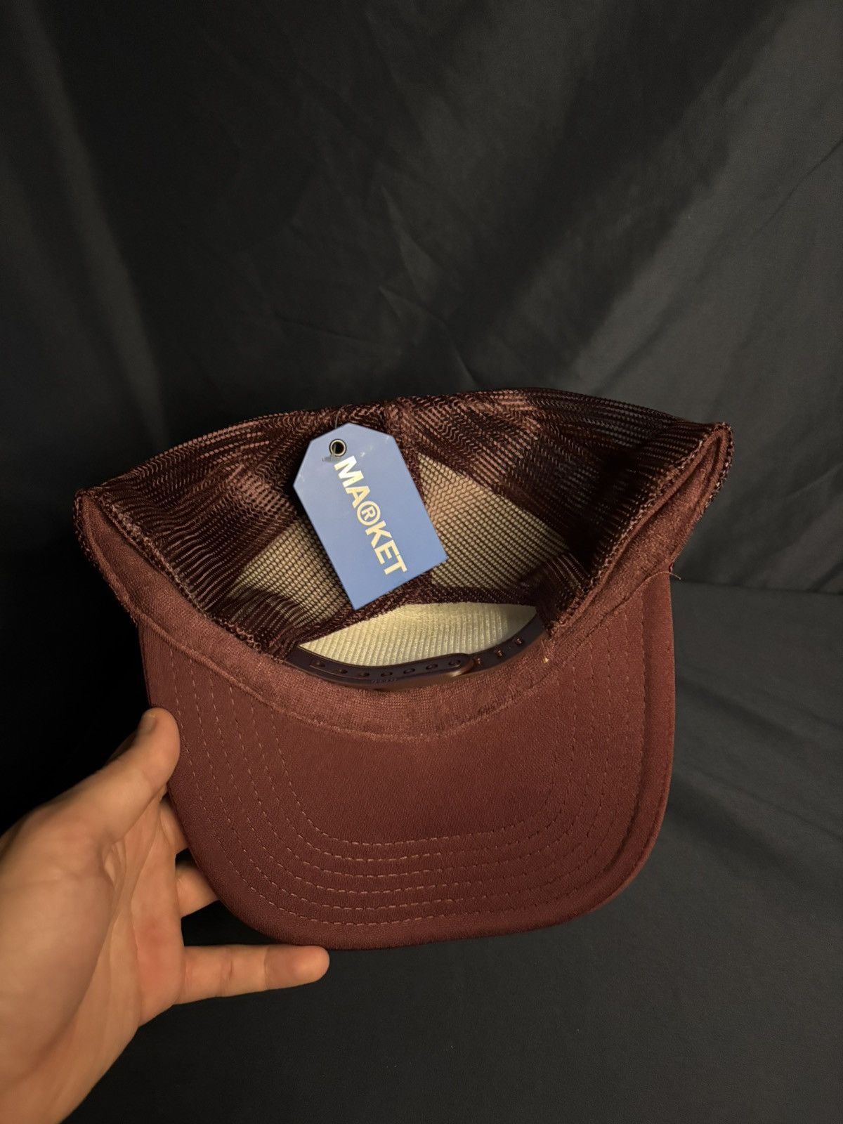 Market **(NWT)*** MARKET Authentic Collegiate Mesh Trucker Hat Size 38 - 4 Thumbnail