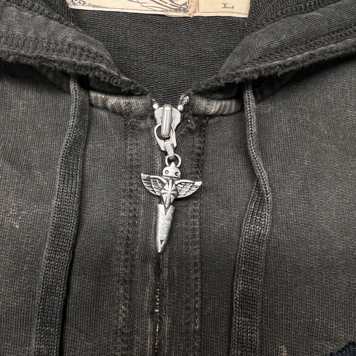 If Six Was Nine × Japanese Brand × Salvage Salvage Hoodie Y2K Skull Cross Wing Japanese Sweatshirt Size US L / EU 52-54 / 3 - 8 Thumbnail