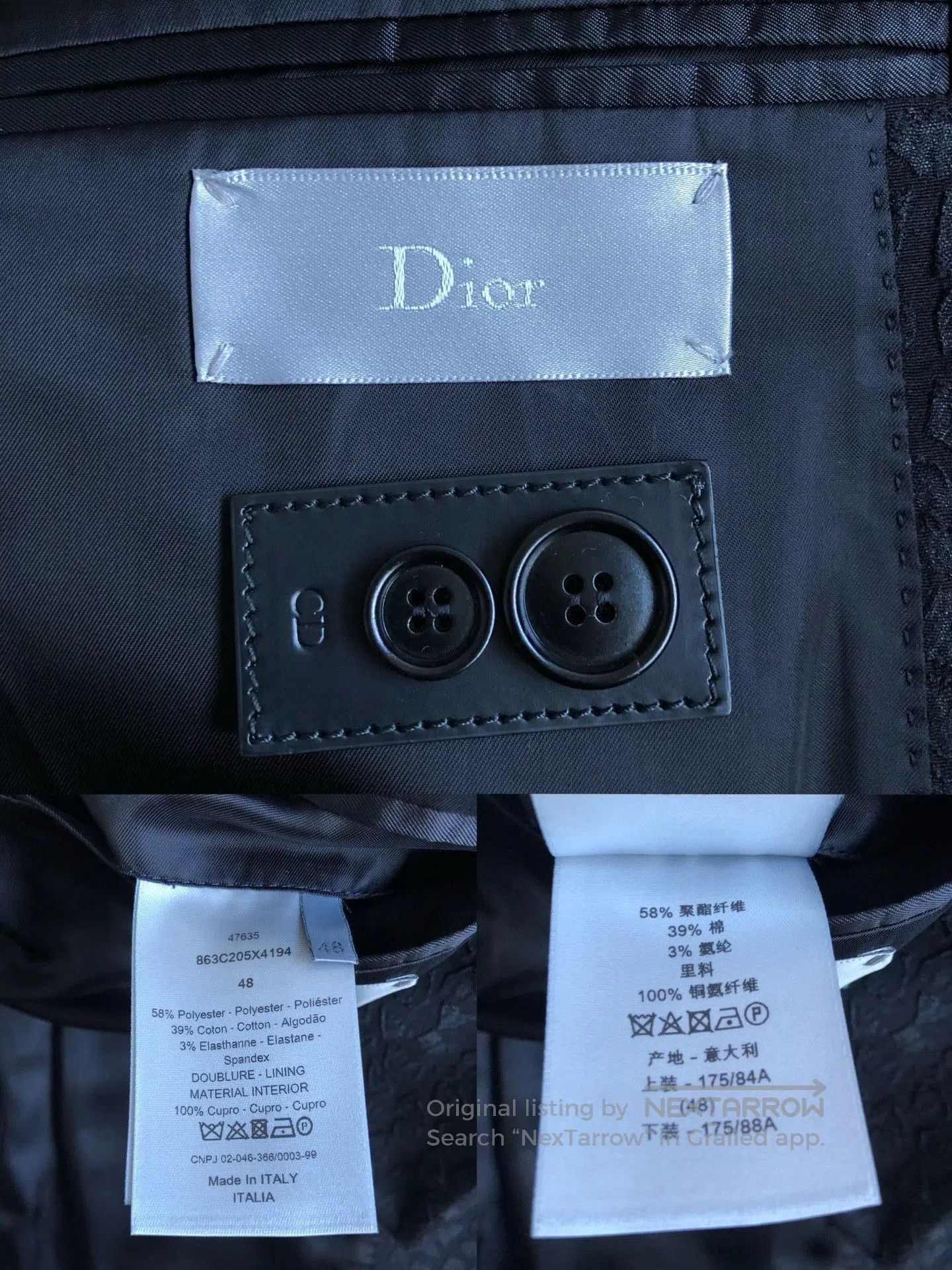 Dior Dior Runway Fragment Pattern Blazer. Size US M / EU 48-50 / 2 - 8 Thumbnail