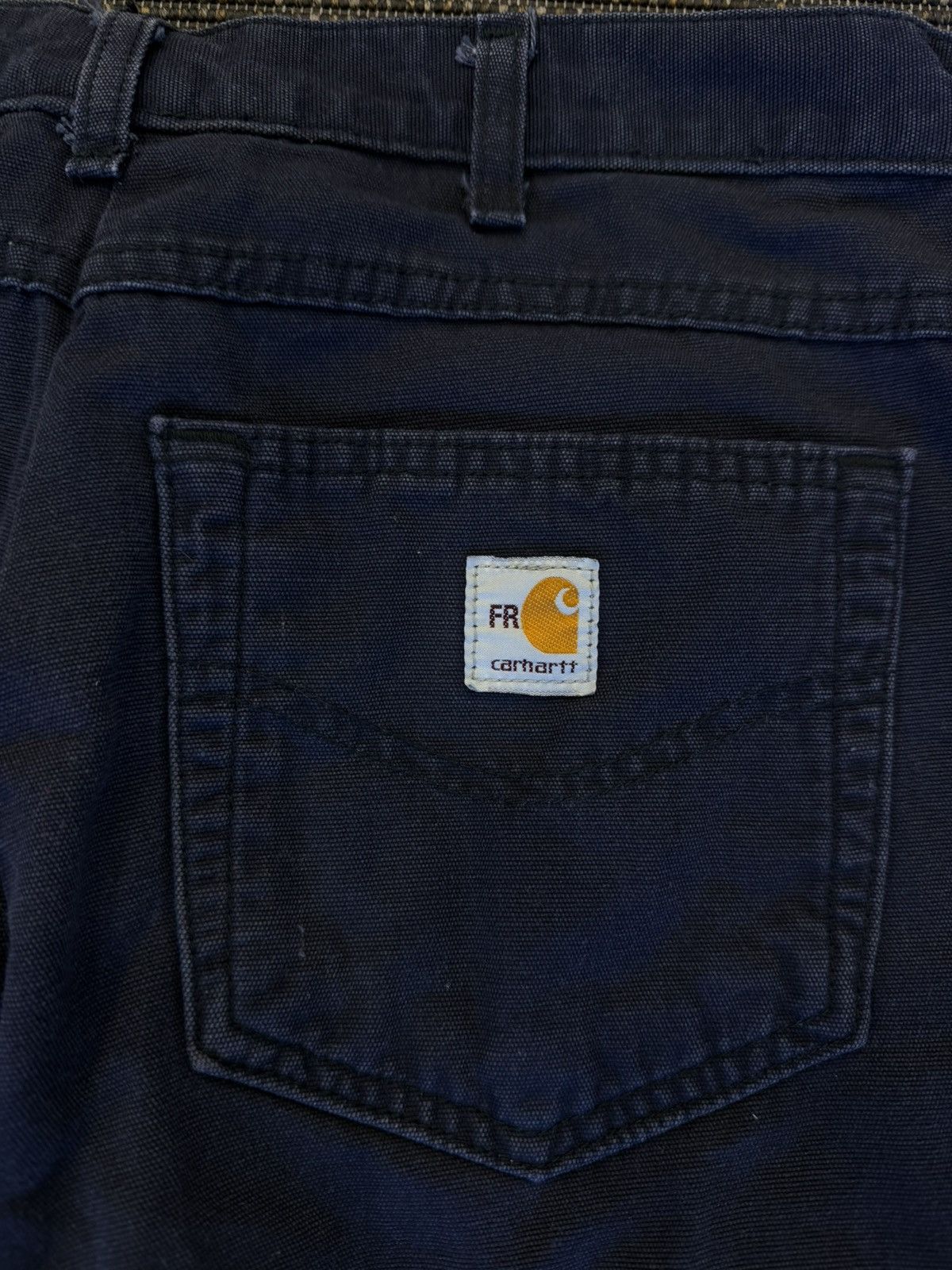 Carhartt Carhartt FR Distressed Work Pants Navy Size US 35 - 5 Thumbnail