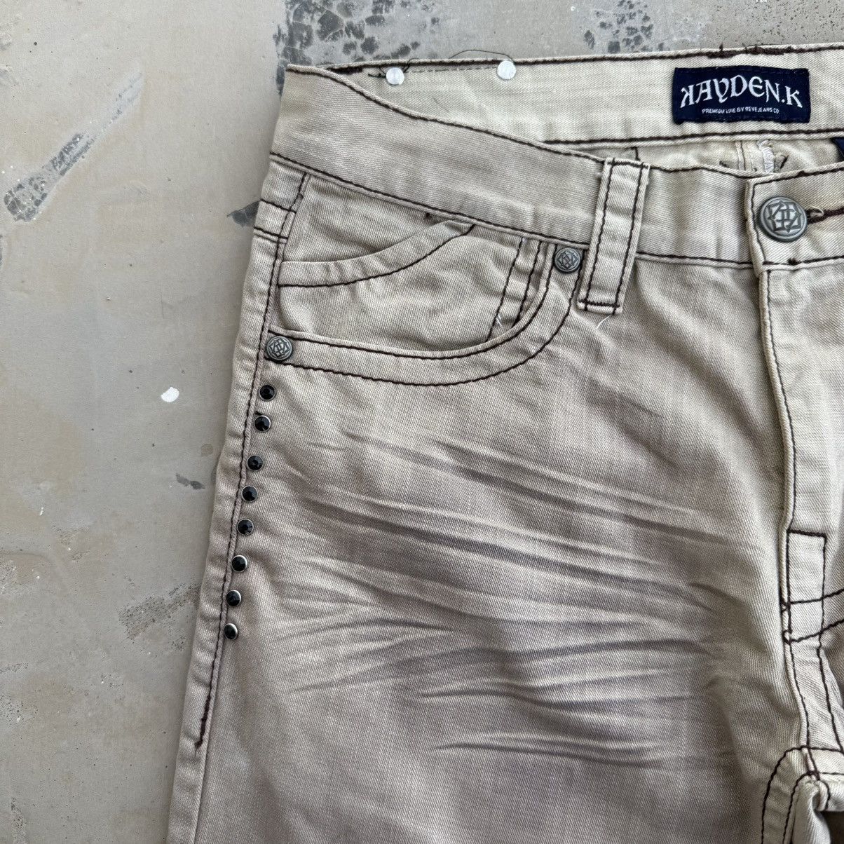 Kayden K VINTAGE KAYDEN K FADED JEAN DENIM PANTS Size US 34 / EU 50 - 7 Thumbnail