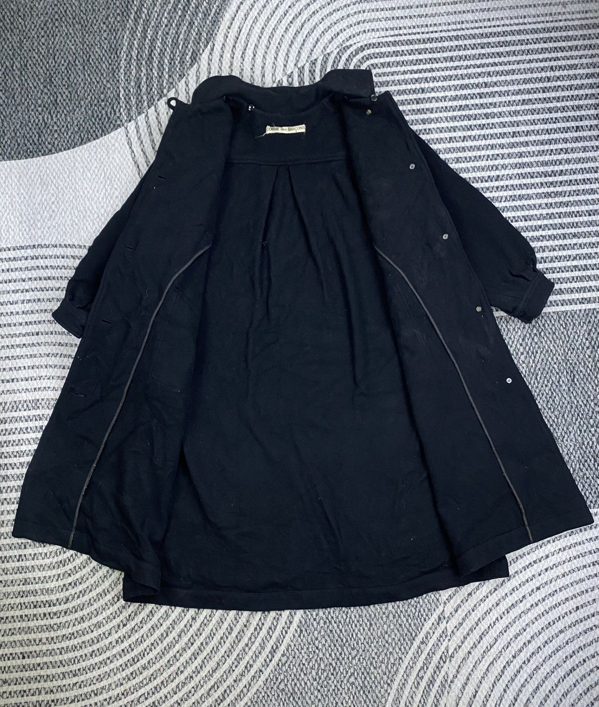 Comme des Garcons Vintage Comme des Garçons Wool Long Jacket Size US XL / EU 56 / 4 - 6 Thumbnail