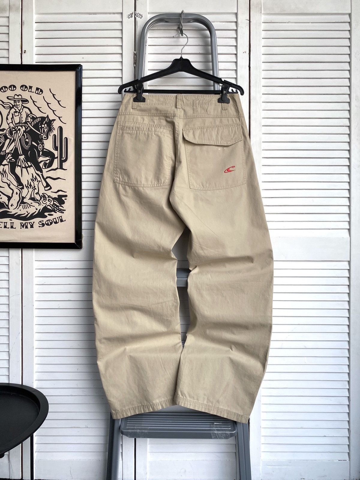O'Neill Vintage O’Neil Baggy Skateboarding Light Pants Y2K Beige Size US 31 - 1 Thumbnail