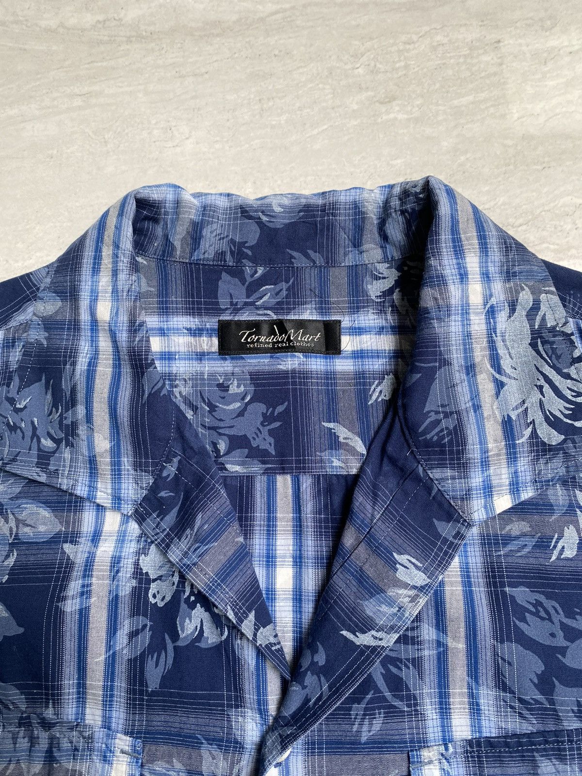Tornado Mart TORNADO MART Flower Tartan Motive Shirt Size US S / EU 44-46 / 1 - 5 Thumbnail