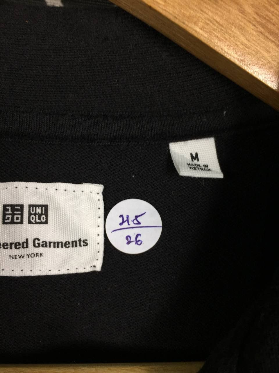Engineered Garments × Uniqlo Engineered Garments x Uniqlo Solid Black Collar Polo Tee Size US M / EU 48-50 / 2 - 9 Thumbnail