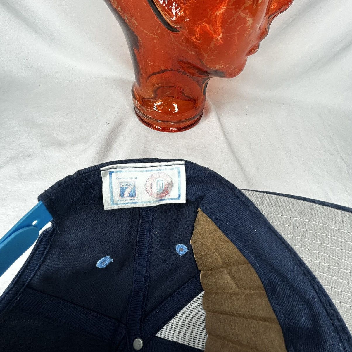 Logo 7 Vtg 90’s UNC Tarheels Navy Blue Logo 7 SnapBack Hat Size ONE SIZE - 5 Thumbnail