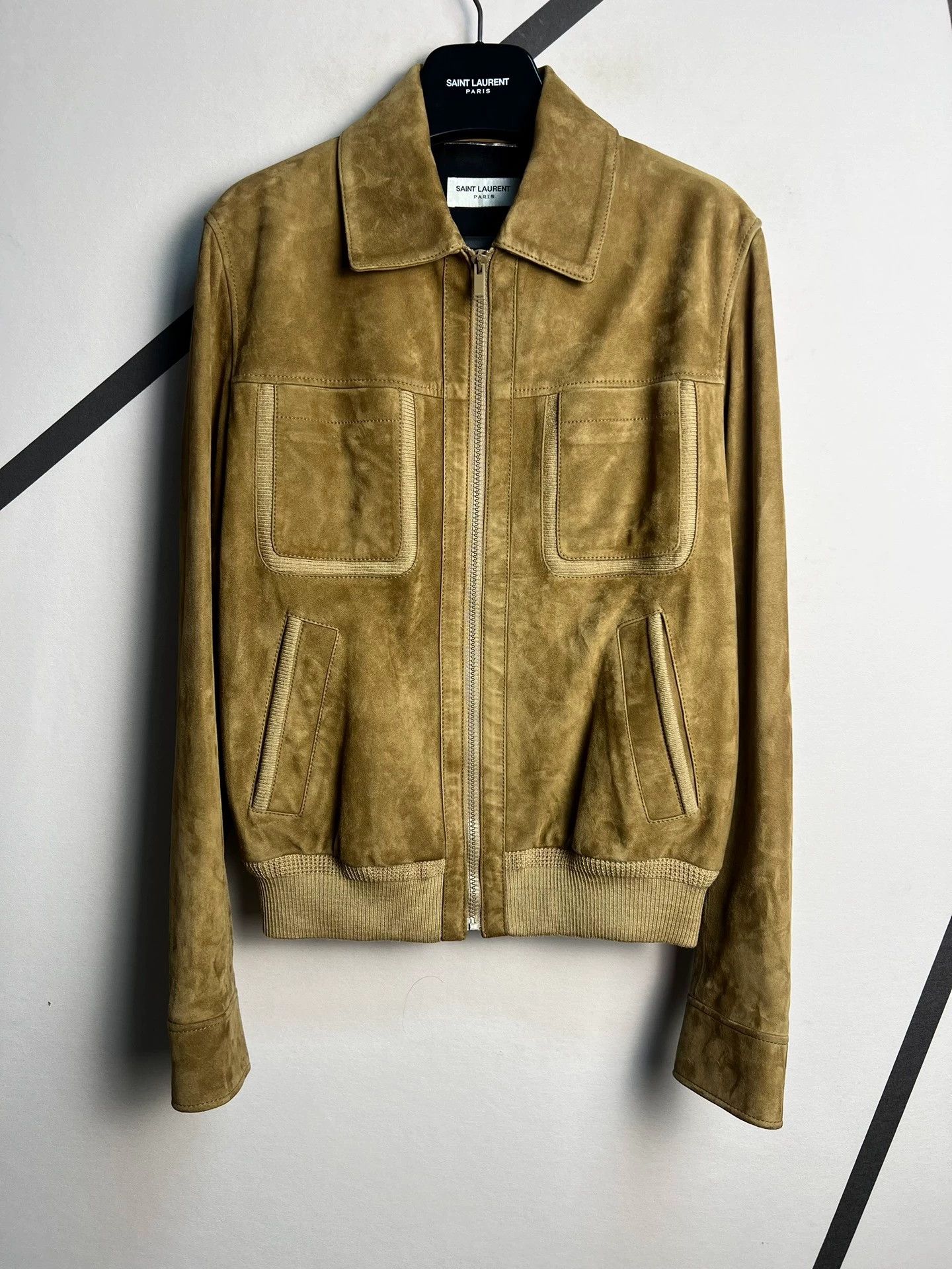 Saint Laurent Paris Authentic Saint Laurent SLP suede leather jacket Size US M / EU 48-50 / 2 - 1 Thumbnail