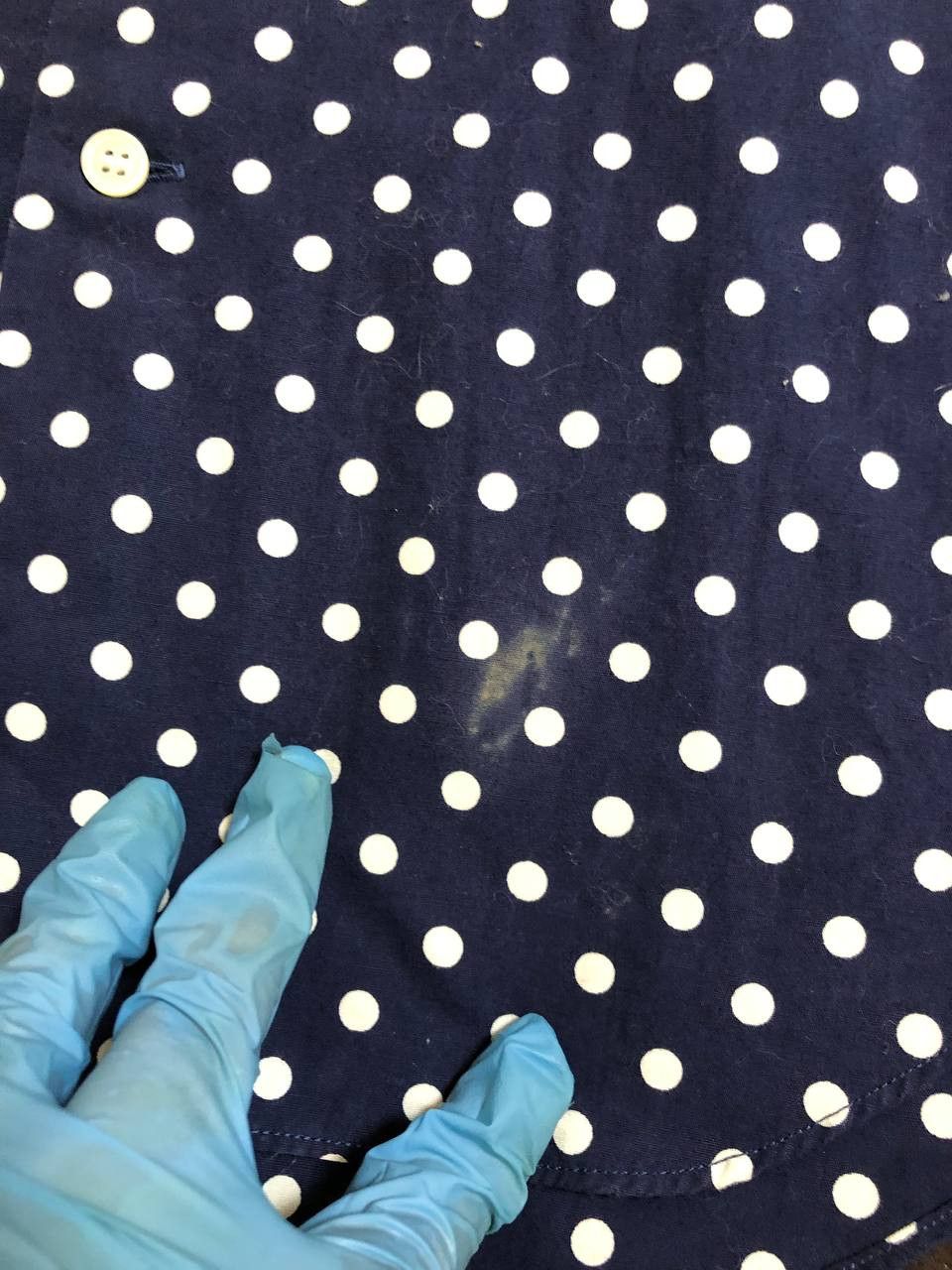 Comme des Garcons CDG Comme Des Garcons Button Up Shirt Polka Dot Blue Size XS / US 0-2 / IT 36-38 - 5 Thumbnail
