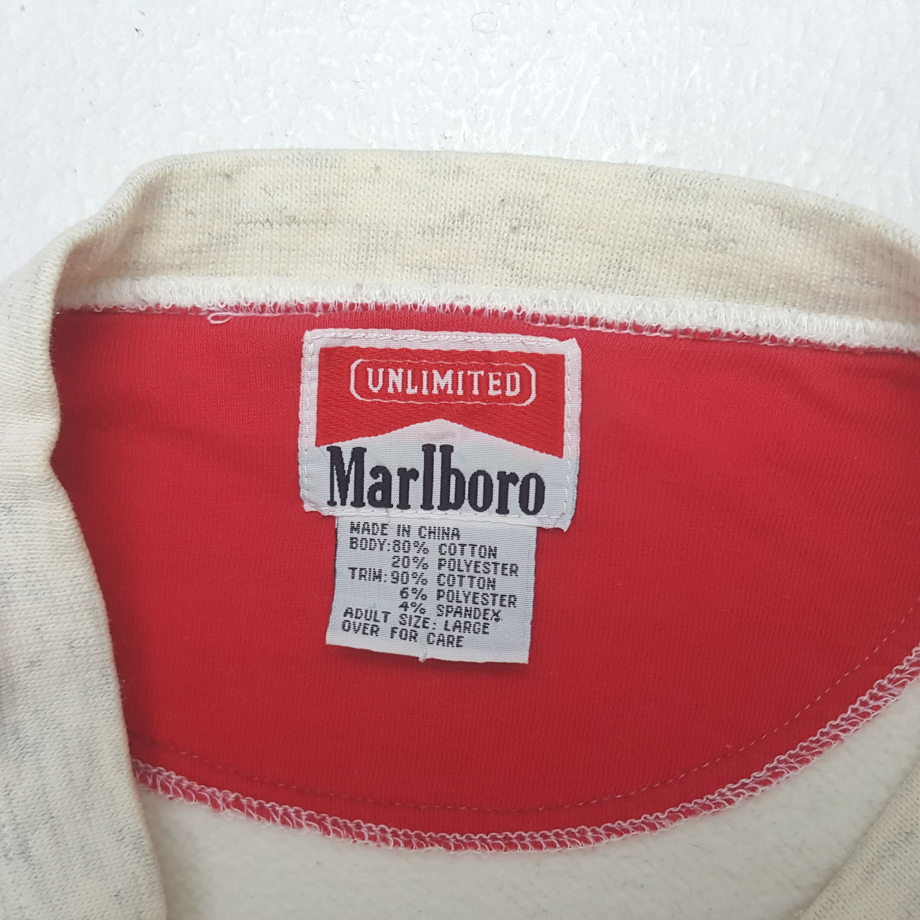 Marlboro Vintage Marlboro Unlimited American Sport Sweatshirt C293N16 Size US L / EU 52-54 / 3 - 4 Thumbnail
