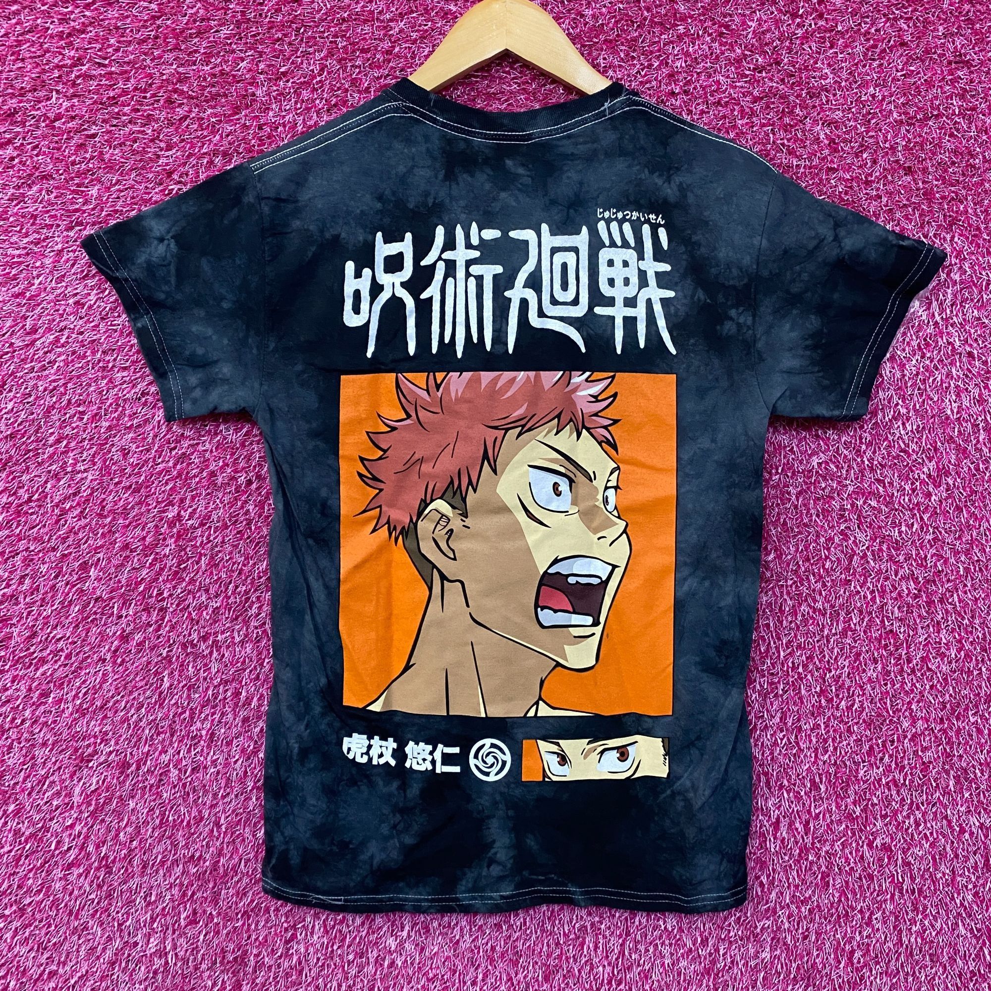Anime Jujutsu Kaisen Itadori Yuji Tie Dye Anime T-Shirt Small Size US S / EU 44-46 / 1 - 4 Thumbnail