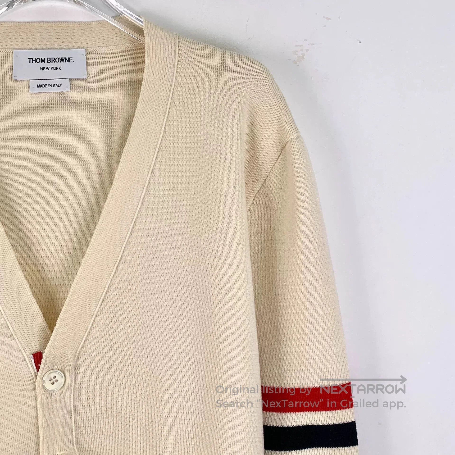 Thom Browne beige classic wool V. Size US M / EU 48-50 / 2 - 3 Thumbnail