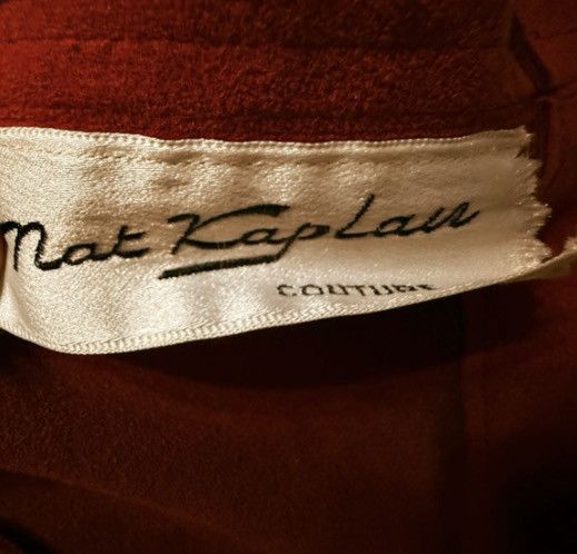 Other Vintage Nat Kaplan Couture Red Suede Midi Pencil Skirt Sz 6 Size 28" / US 6 / IT 42 - 8 Thumbnail