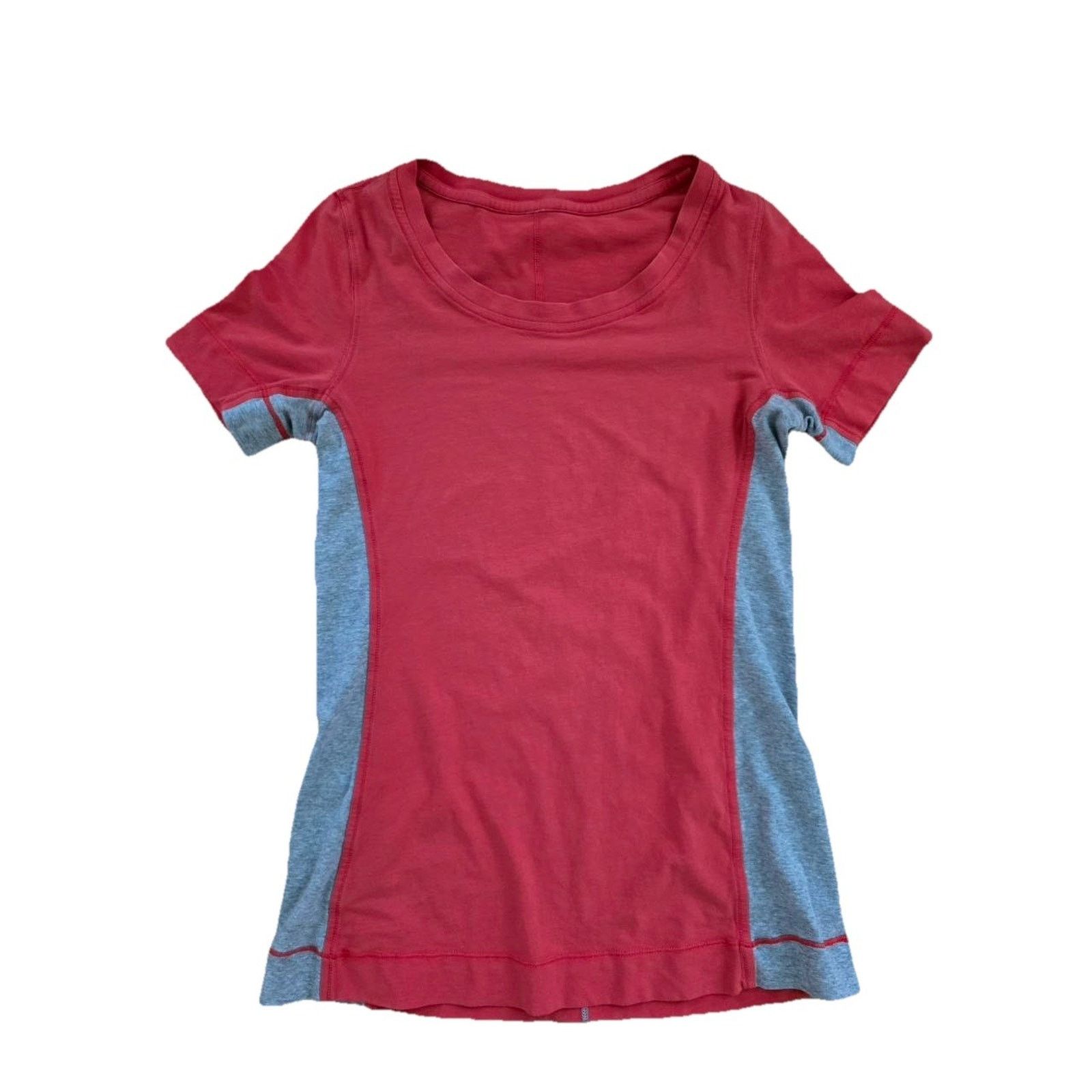 Lululemon Lululemon Women’s Short Sleeve Tee Red/Grey Medium A001494 Size M / US 6-8 / IT 42-44 - 1 Thumbnail