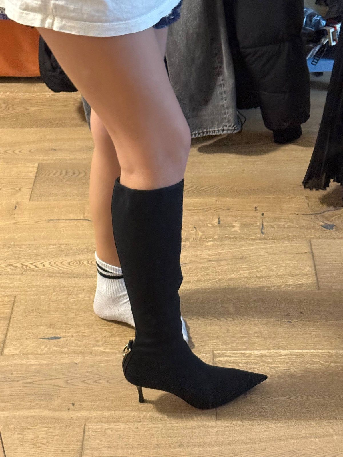 Gucci Gucci Black Knee High Boots Size 38,5 Size US 8.5 / IT 38.5 - 11 Thumbnail