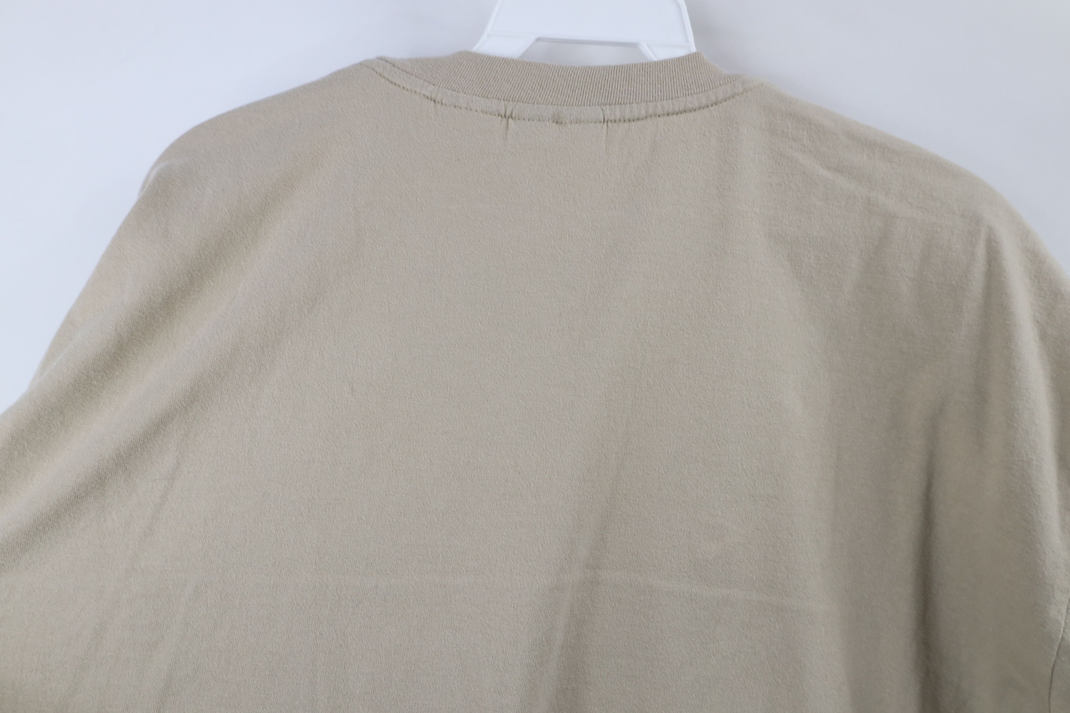 Vintage Vintage 90s Streetwear Short Sleeve T-Shirt Beige Cotton Size US L / EU 52-54 / 3 - 9 Thumbnail