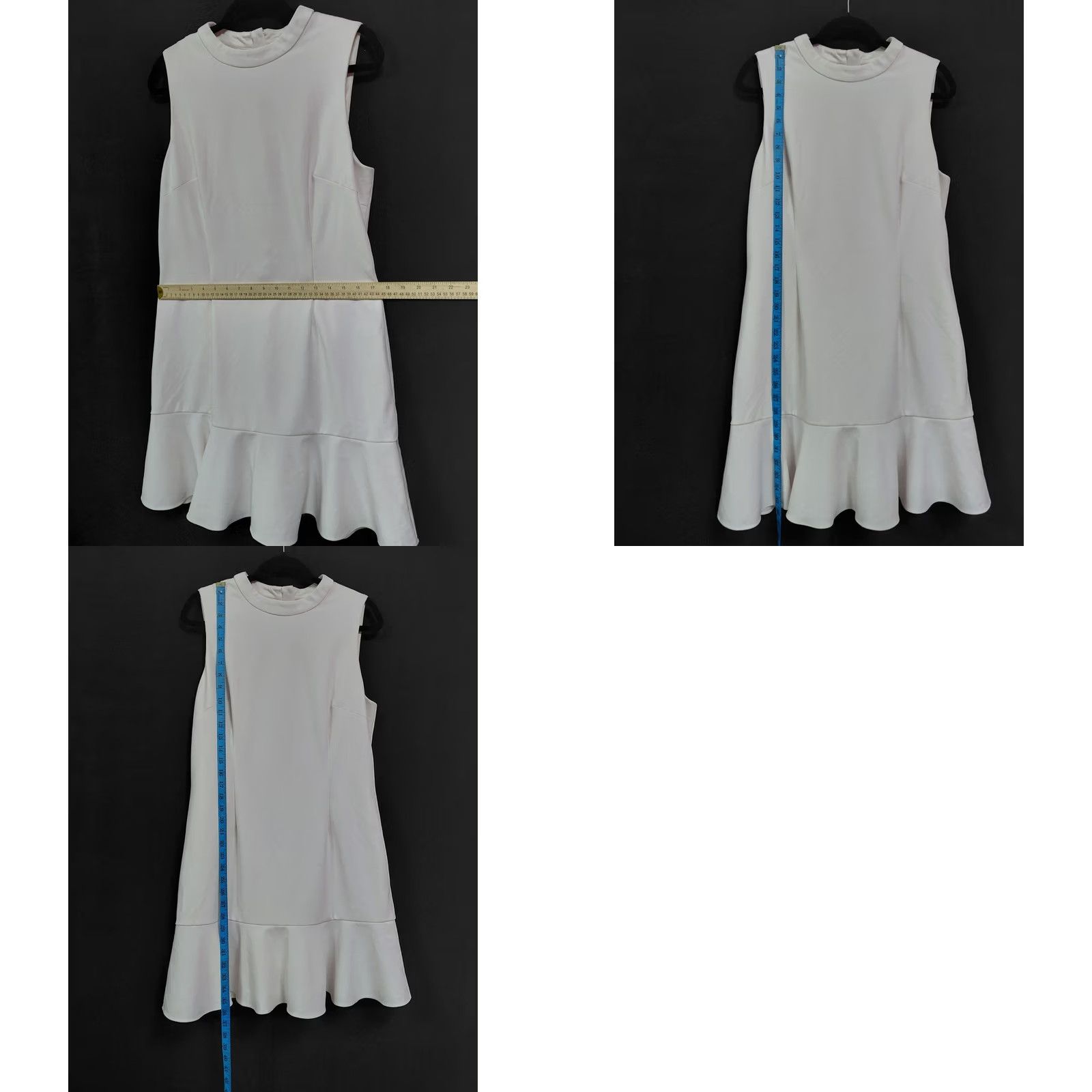 Saks Fifth Avenue Saks Fifth Avenue White Sleeveless Dress Shift Knee Length Women Size 14 Size XL / US 12-14 / IT 48-50 - 8 Thumbnail