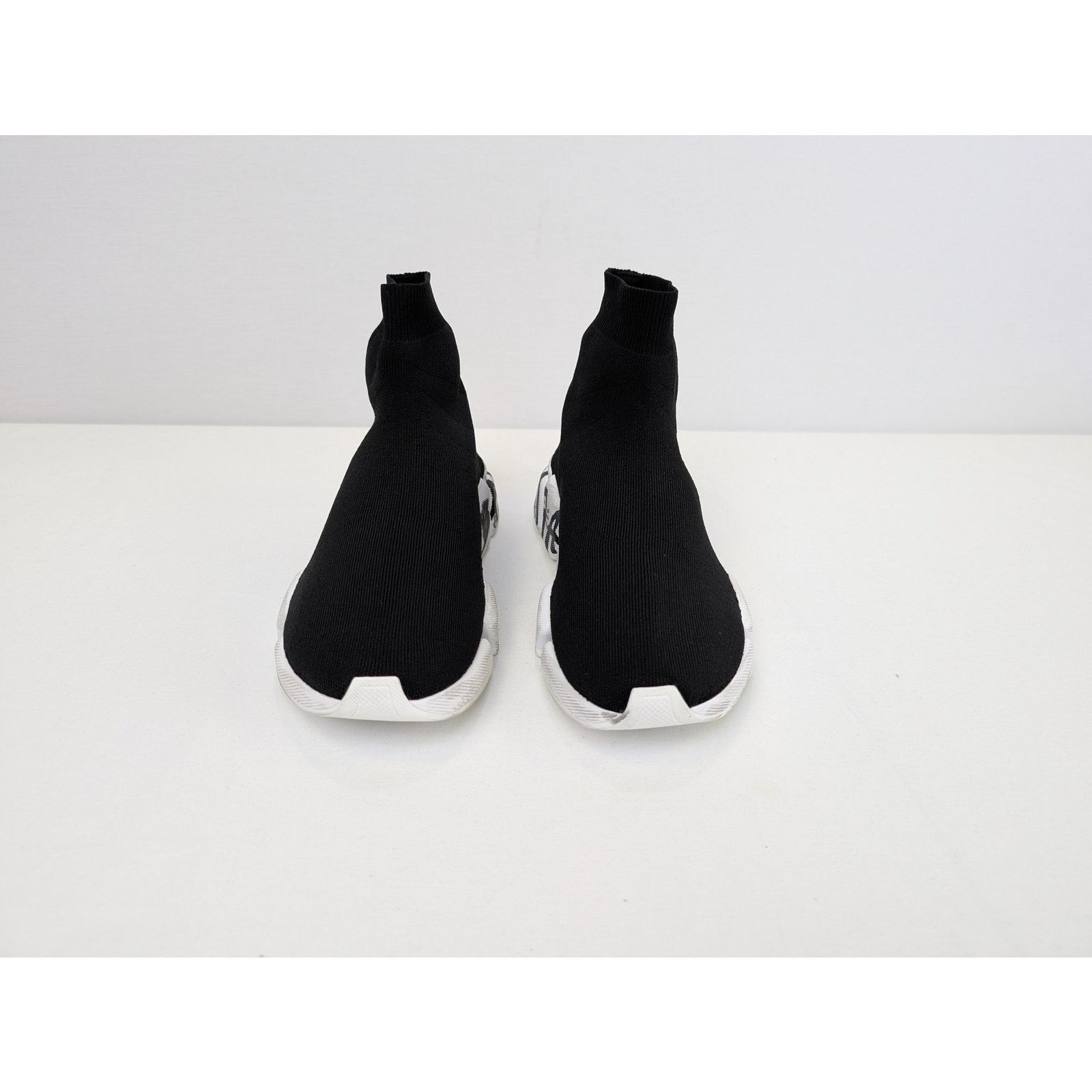 Balenciaga o1rshd1 Q:2 / Rec Knit Graffiti Speed 2.0 Lt Sneakers Size US 11 / EU 44 - 9 Thumbnail
