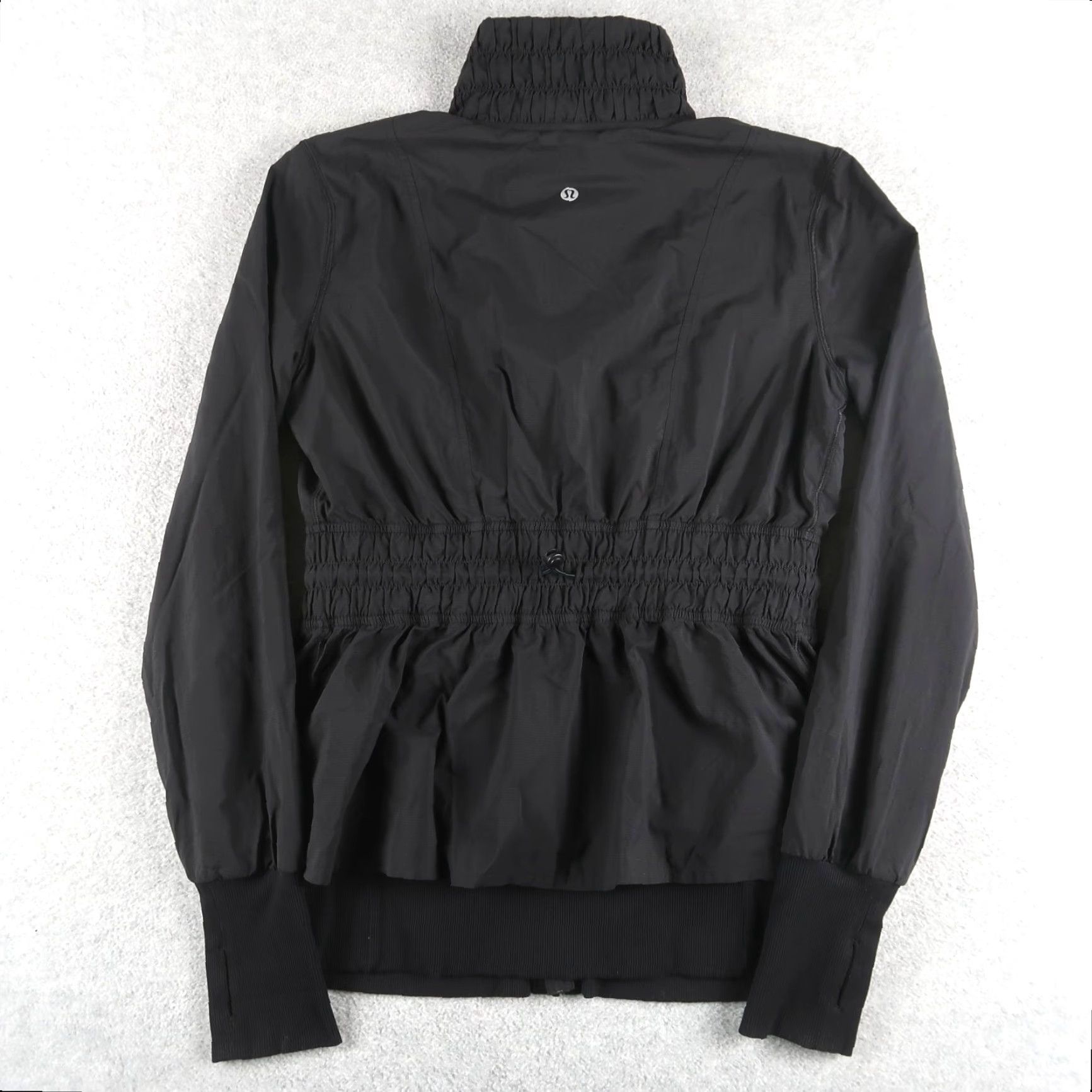 Lululemon Lululemon Windbreaker Jacket Womens Sights Seen Black 6 Full Zip Activewear Nylon LW3DU5S Indoor Hiking Everyday Womens Size M / US 6-8 / IT 42-44 - 2 Thumbnail