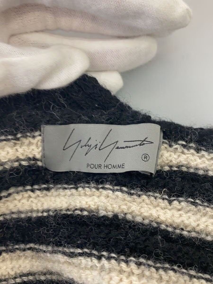 Yohji Yamamoto yohji yamamoto POUR HOMME BORDER ASYMME ROUND NECK Size US L / EU 52-54 / 3 - 3 Thumbnail