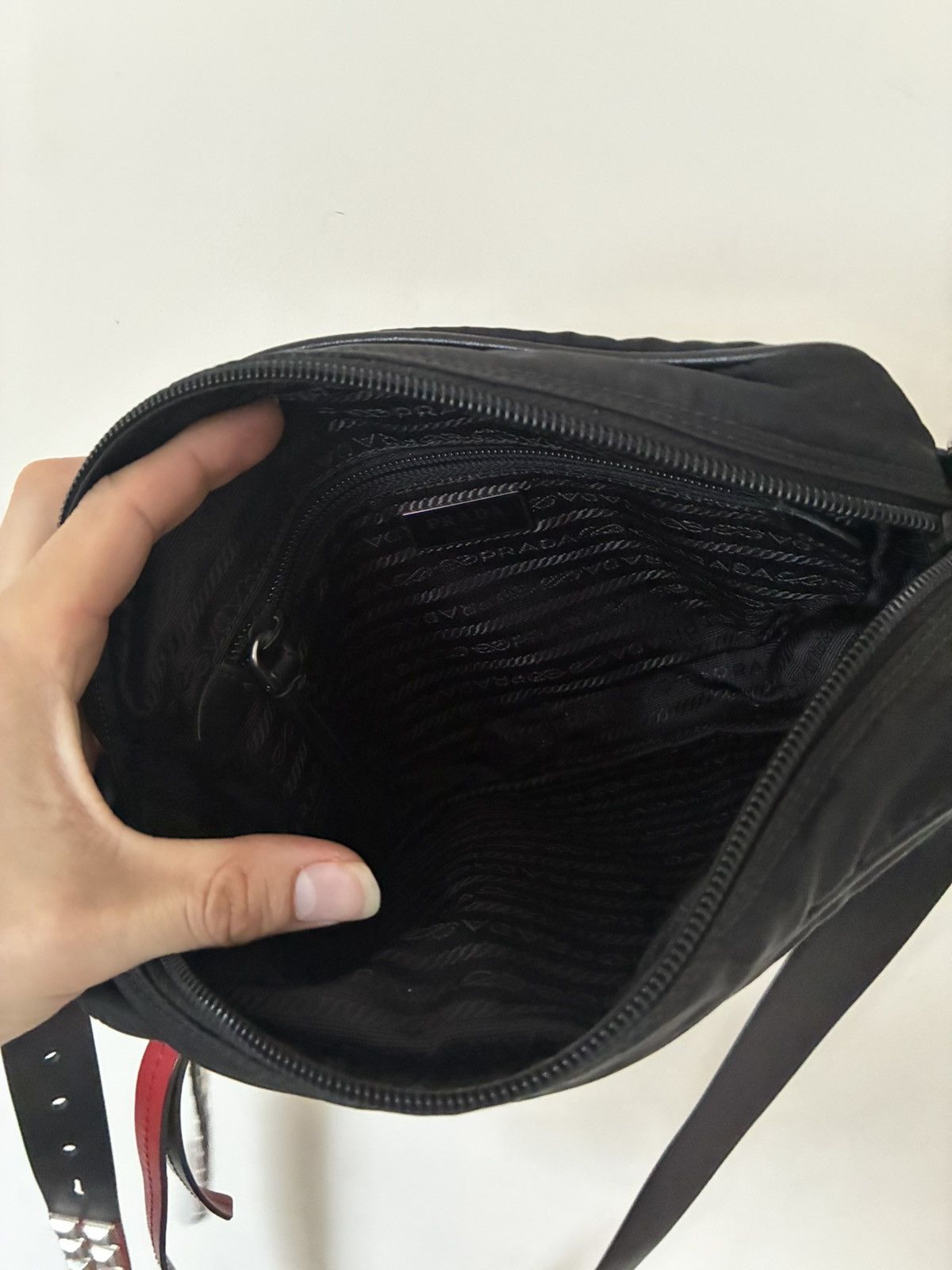 Prada Prada 2018 Studded New Vela Shoulder Bag Size ONE SIZE - 9 Thumbnail